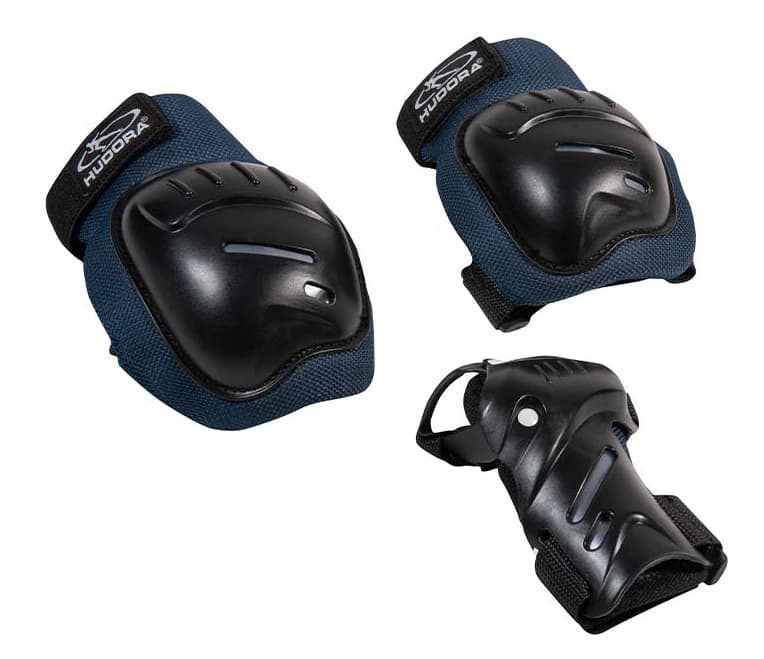 HUDORA Biomechanisches Protektoren Set Comfort blue M