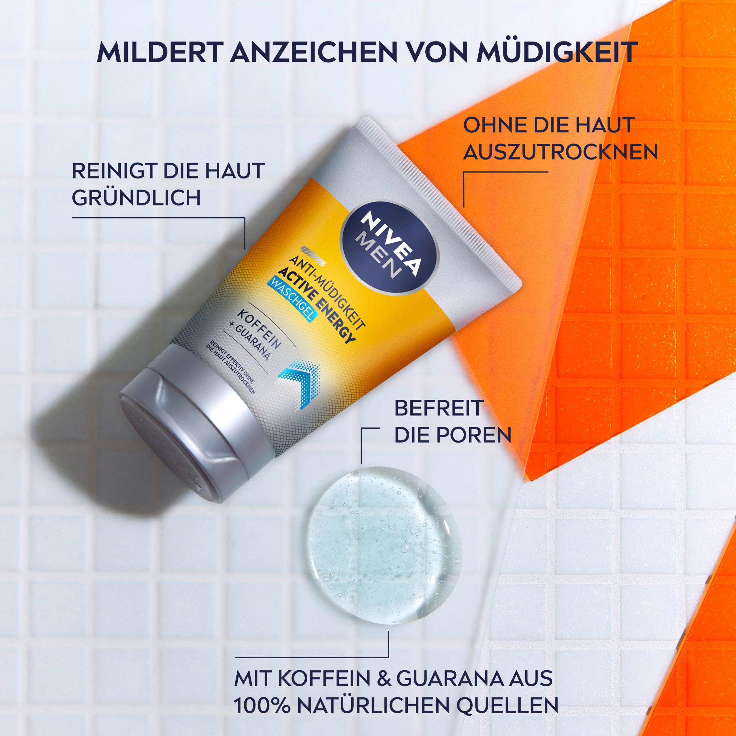 Produktbild NIVEA MEN Active Energy Gesichtspflege Waschgel 4 von 5