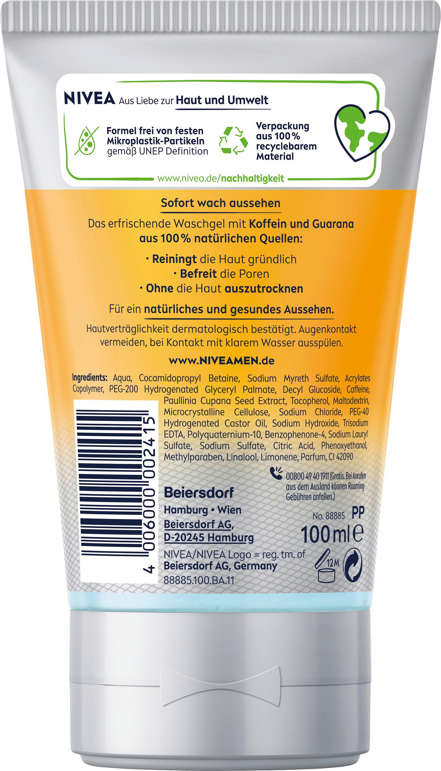 Produktbild NIVEA MEN Active Energy Gesichtspflege Waschgel 2 von 5