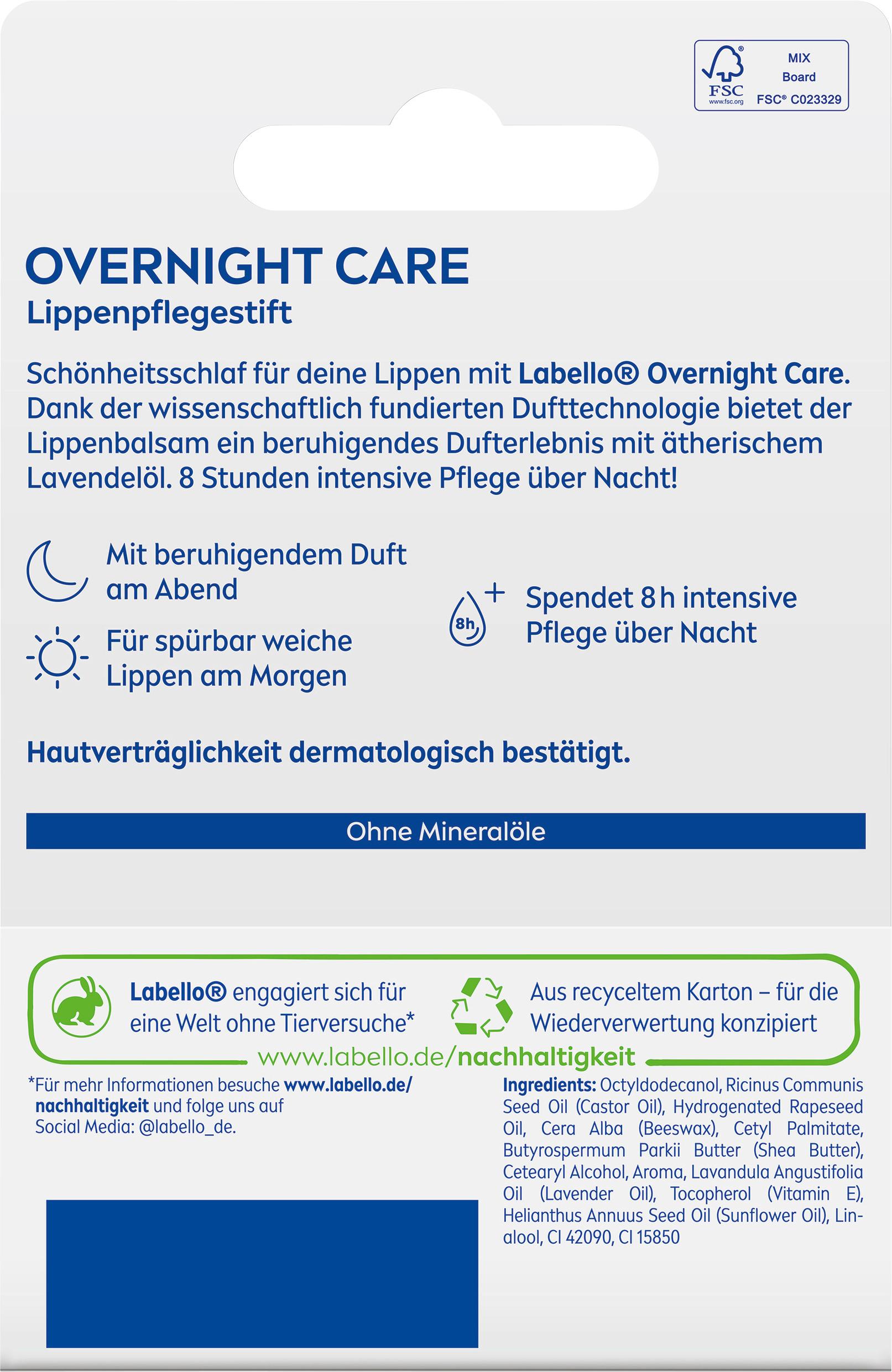 Produktbild Labello Lippenpflege Over Night Care 2 von 7
