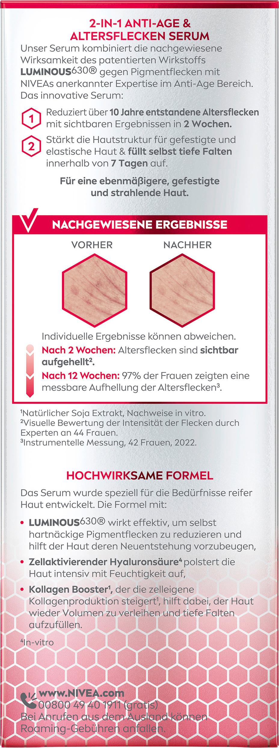 Produktbild NIVEA Luminous630 Anti-Pigmentflecken 2-in-1 Anti-Age&Alter 2 von 11