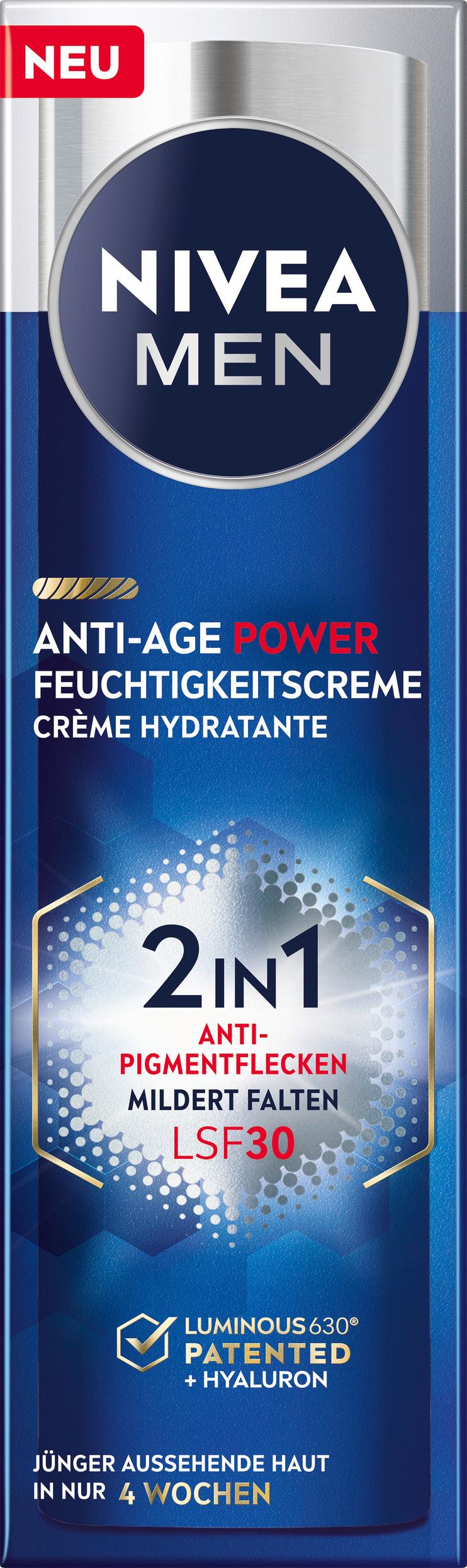 NIVEA Men Anti-Age Power Feuchtigkeitscreme 2 in 1 LSF 30