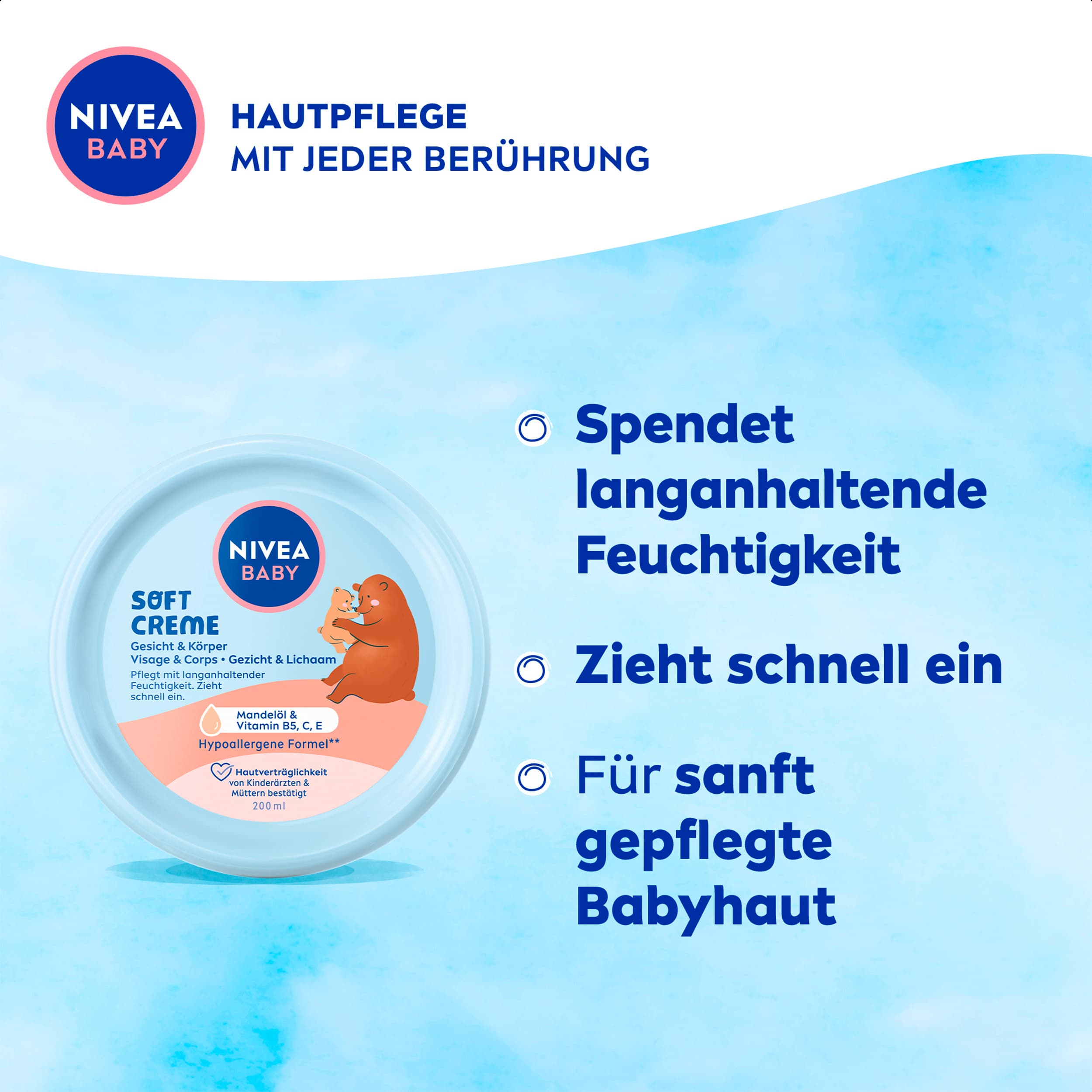 Produktbild Nivea Baby Soft Creme Gesicht & Körper 3 von 7