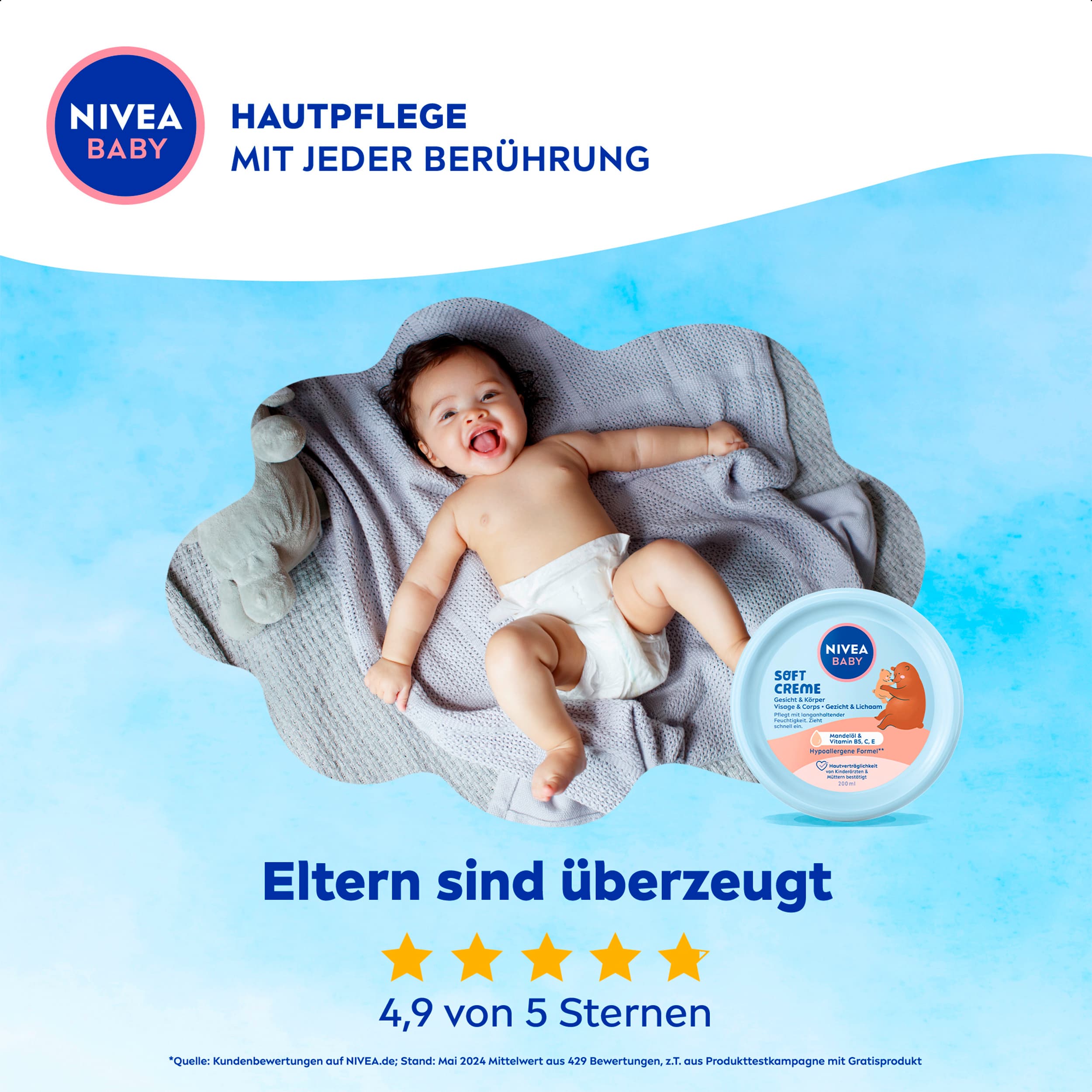 Produktbild Nivea Baby Soft Creme Gesicht & Körper 4 von 7