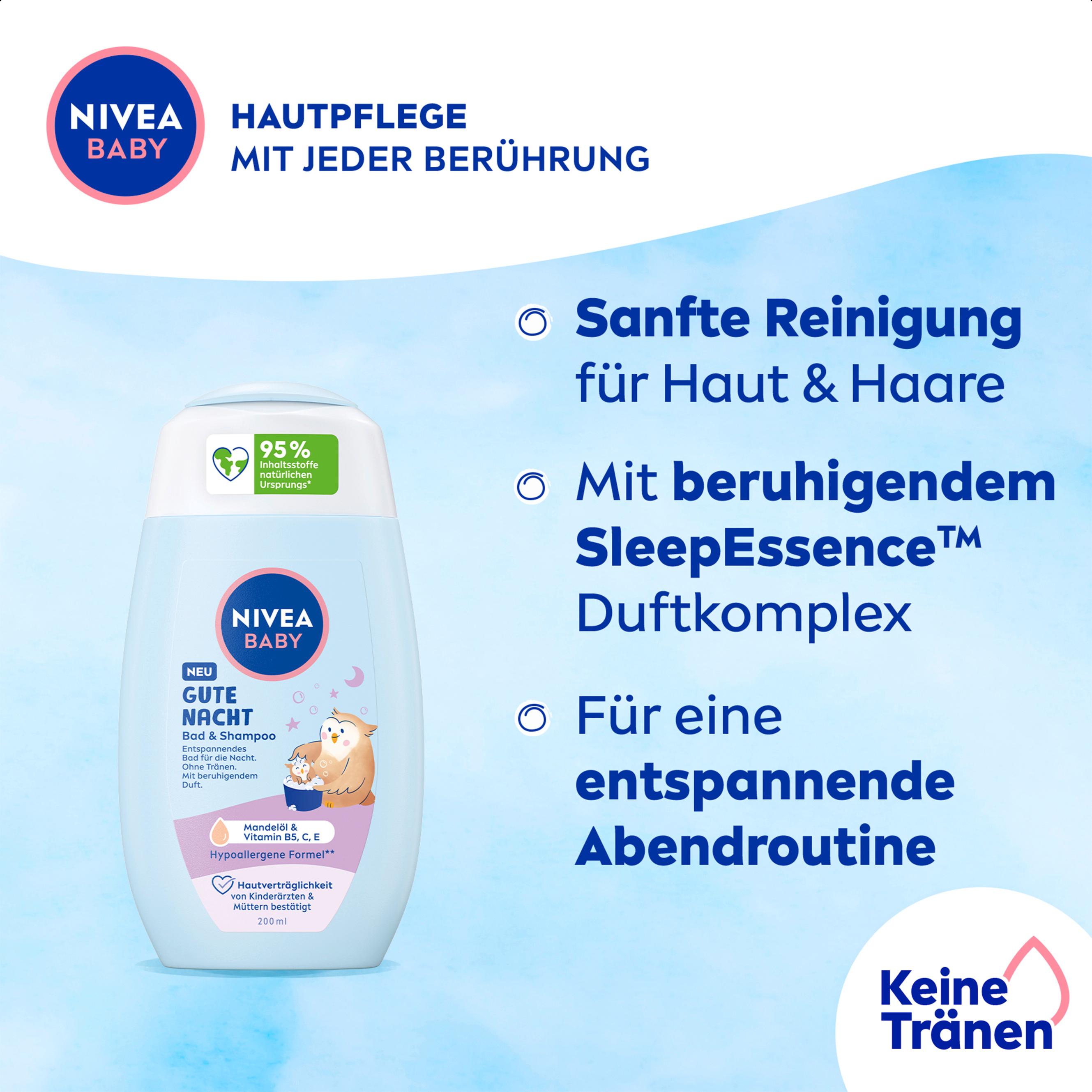 Produktbild Nivea Baby Gute Nacht Bad&Shampoo 5 von 11
