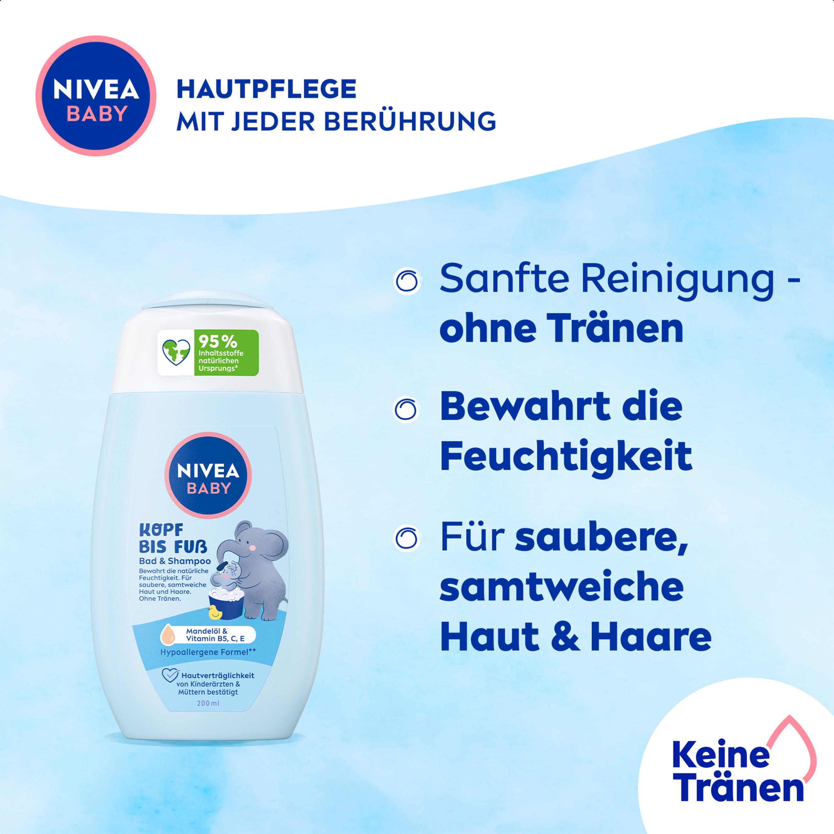 Produktbild Nivea Baby Kopf bis Fuß Bad&Shampoo 4 von 11