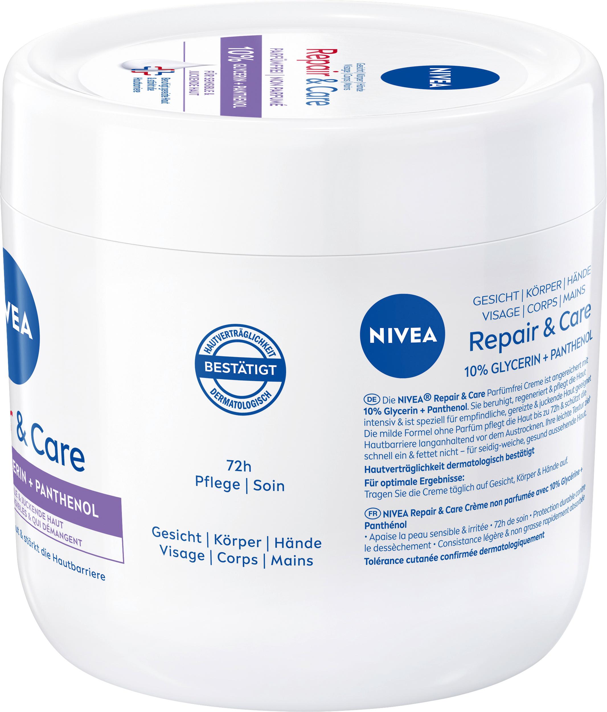Produktbild NIVEA Körpercreme Repair&Care parfümfrei 3 von 9