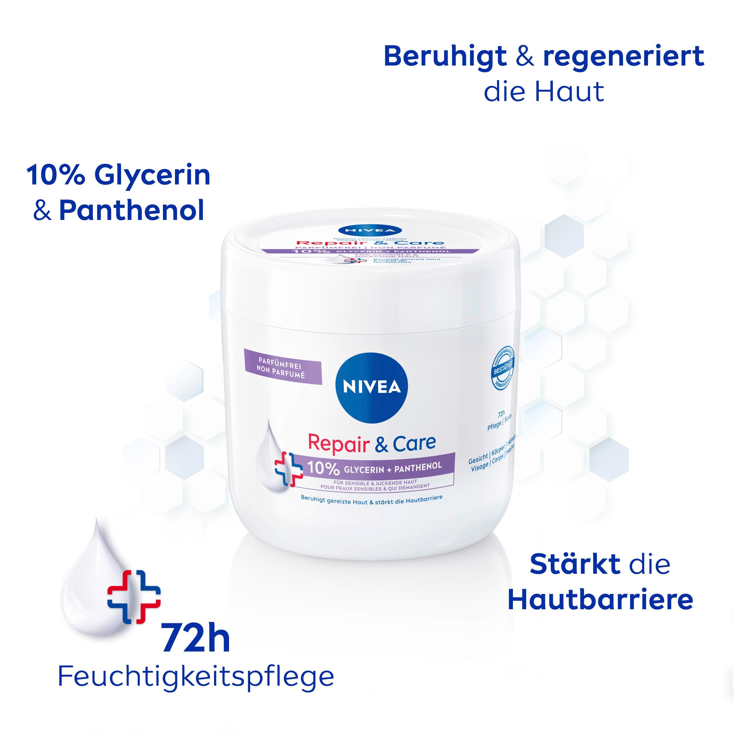 Produktbild NIVEA Körpercreme Repair&Care parfümfrei 4 von 9