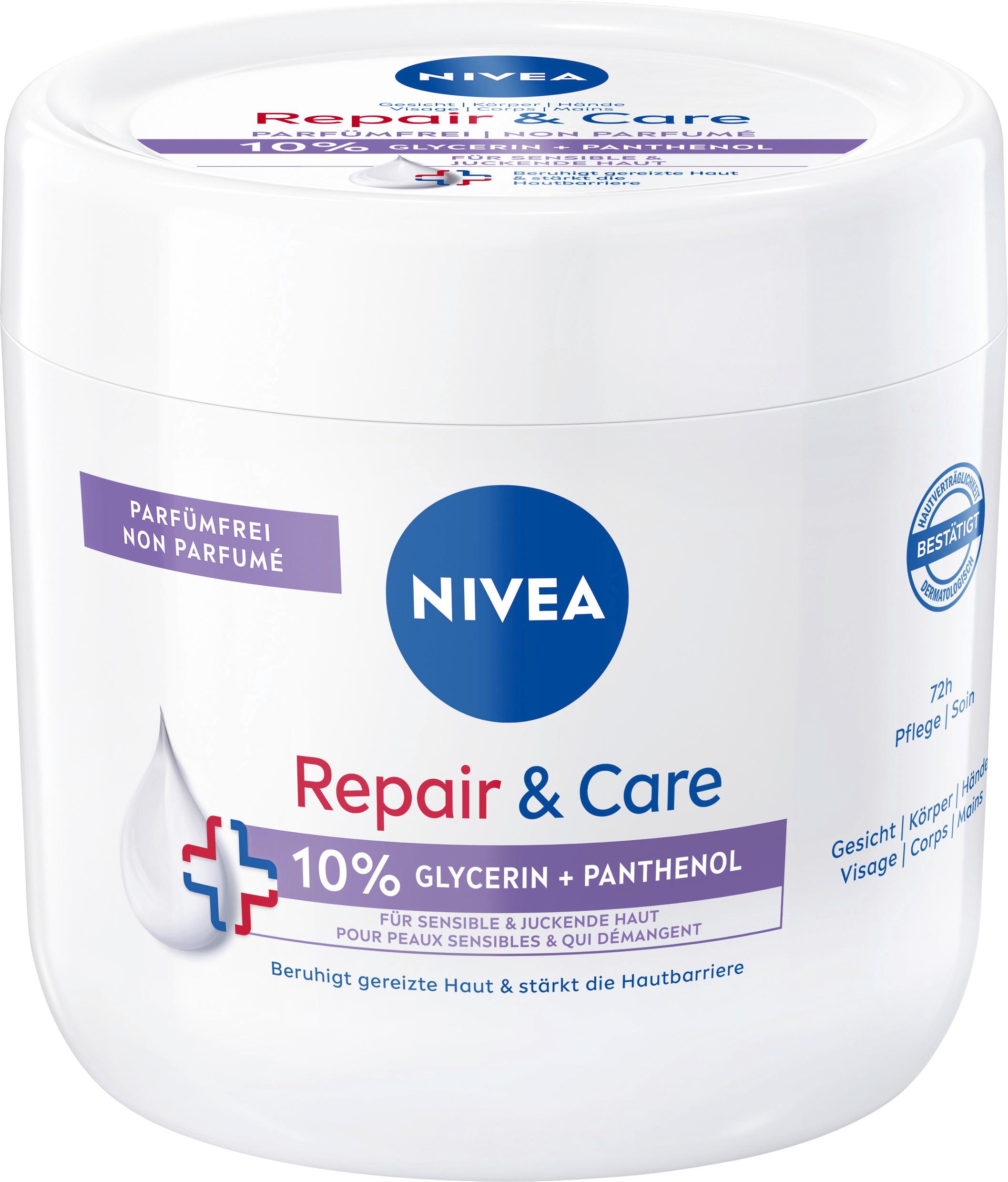 NIVEA Körpercreme Repair&Care parfümfrei