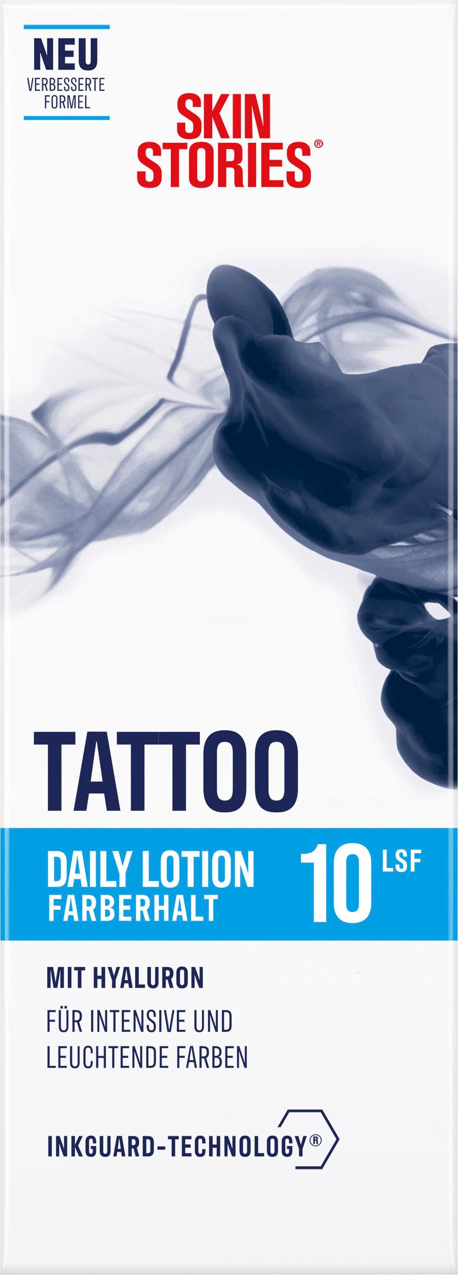 Skin Sories Tattoo Daily Lotion Farberhalt LSF 10