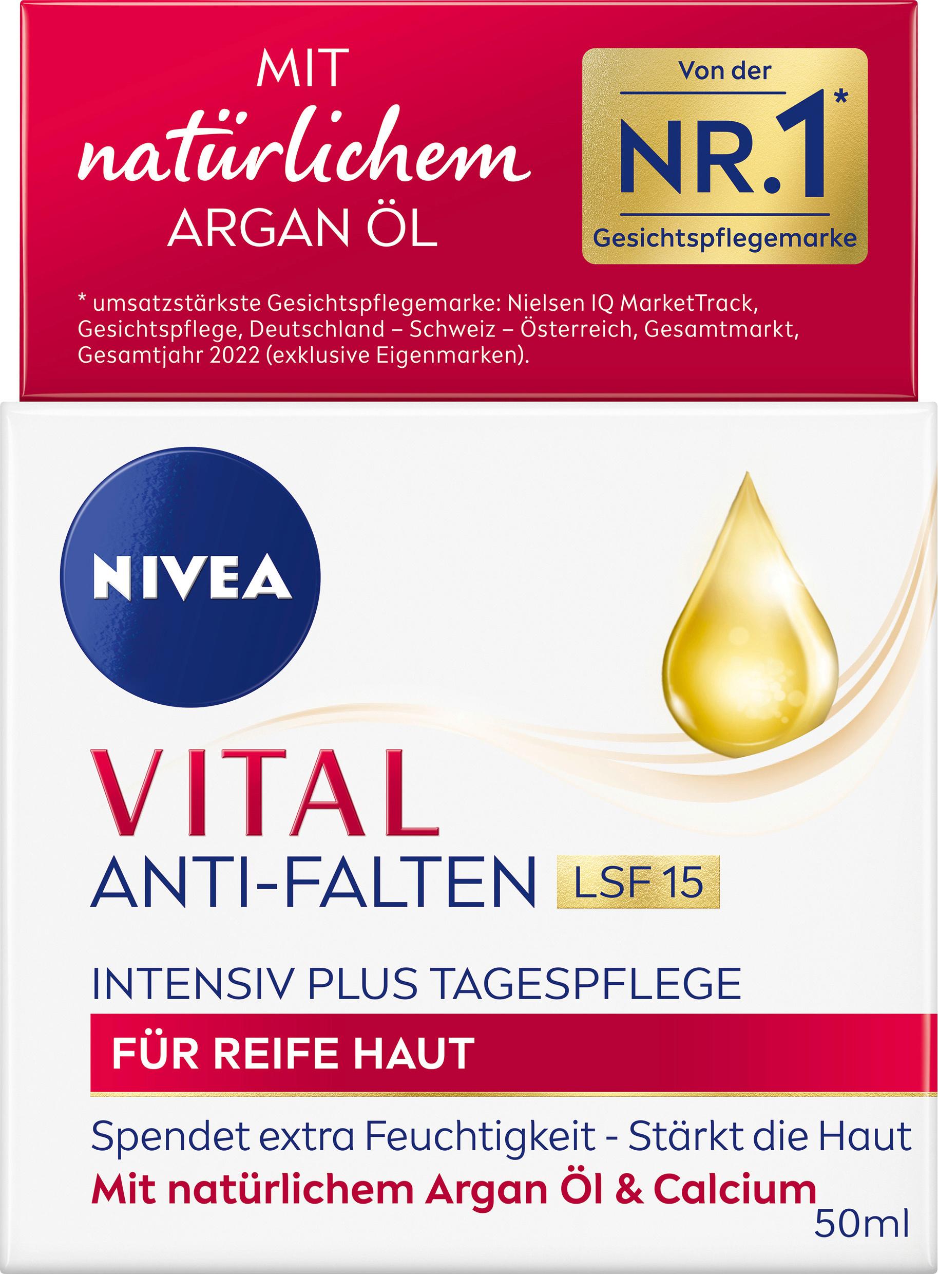 NIVEA VITAL Anti-Falten Intensiv Plus Tagespflege für Reife Haut LSF15