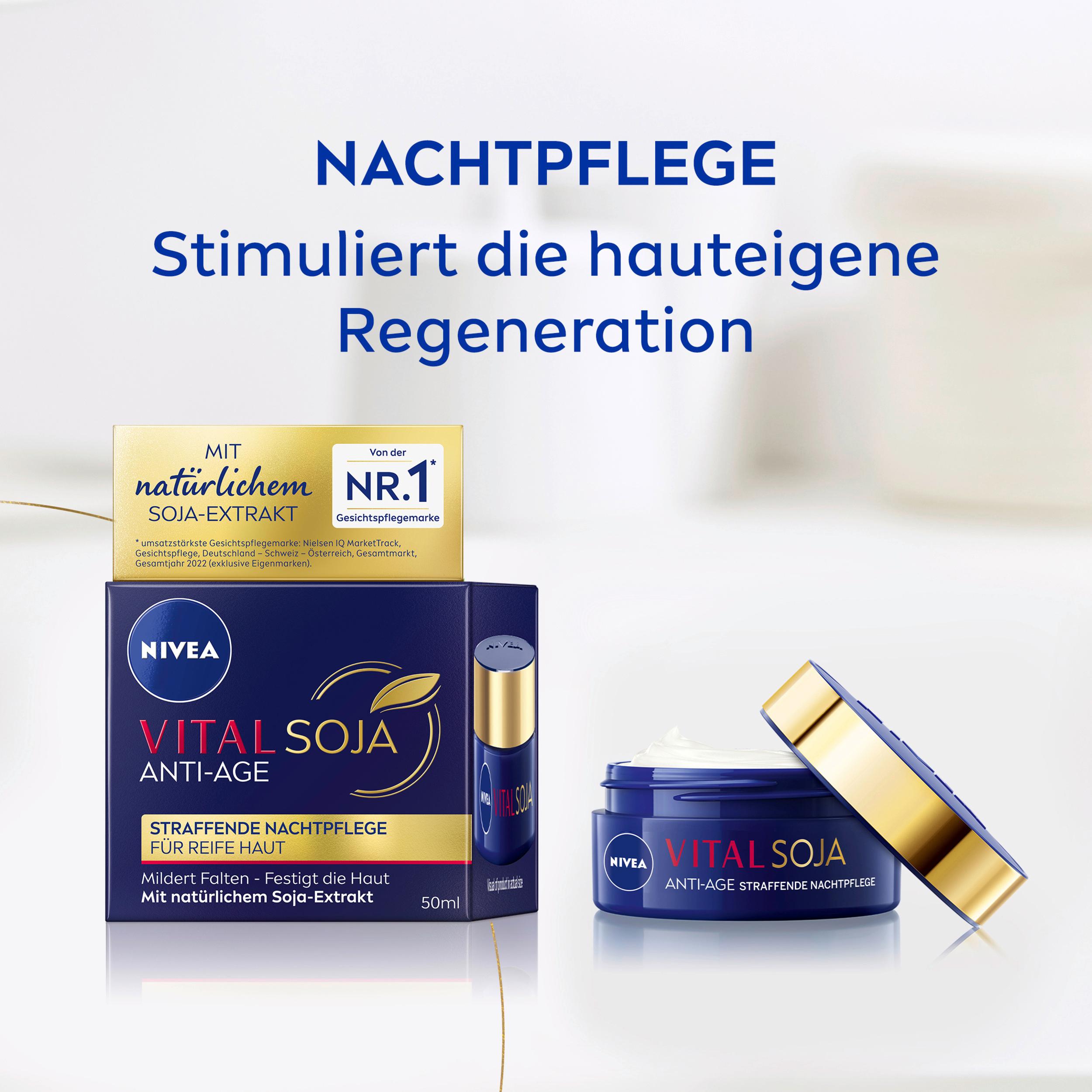 Produktbild NIVEA VITAL Soja Anti-Age Straffende Nachpflege für Reife Haut 6 von 9