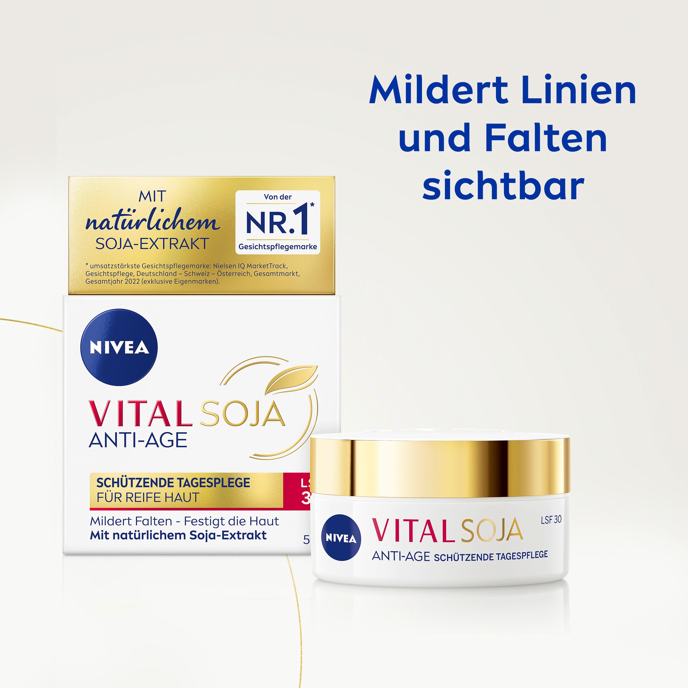 Produktbild NIVEA VITAL Soja Anti-Age Schützende Tagespflege für Reife Haut LSF30 8 von 8