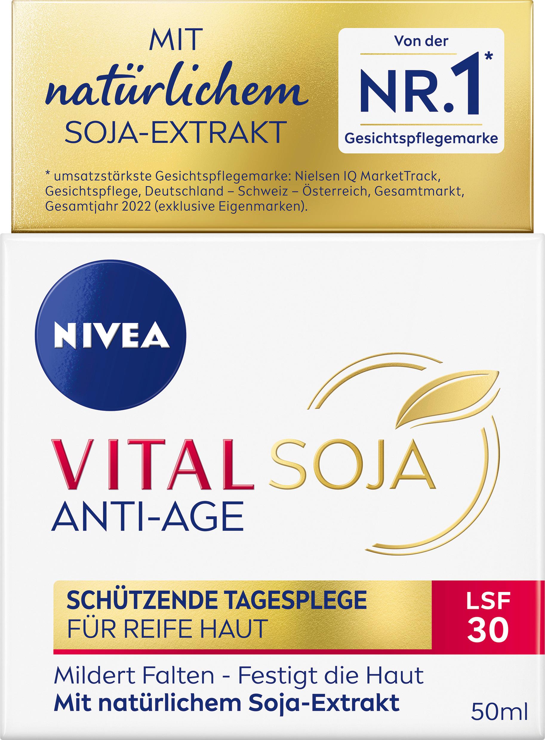 NIVEA VITAL Soja Anti-Age Schützende Tagespflege für Reife Haut LSF30