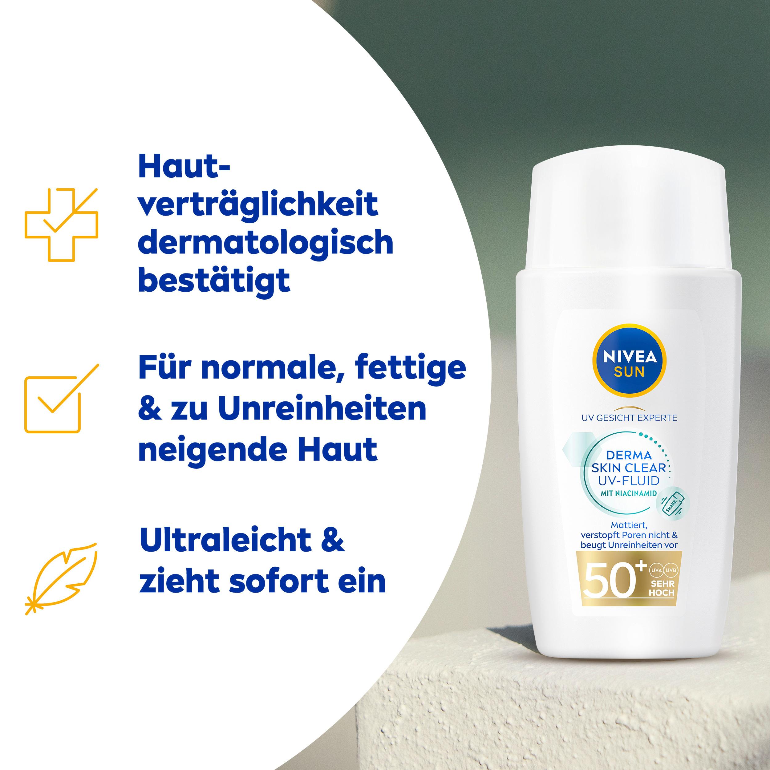Produktbild Nivea Sun Derma Skin Clear UV-Fluid mit Niacinamid 4 von 8