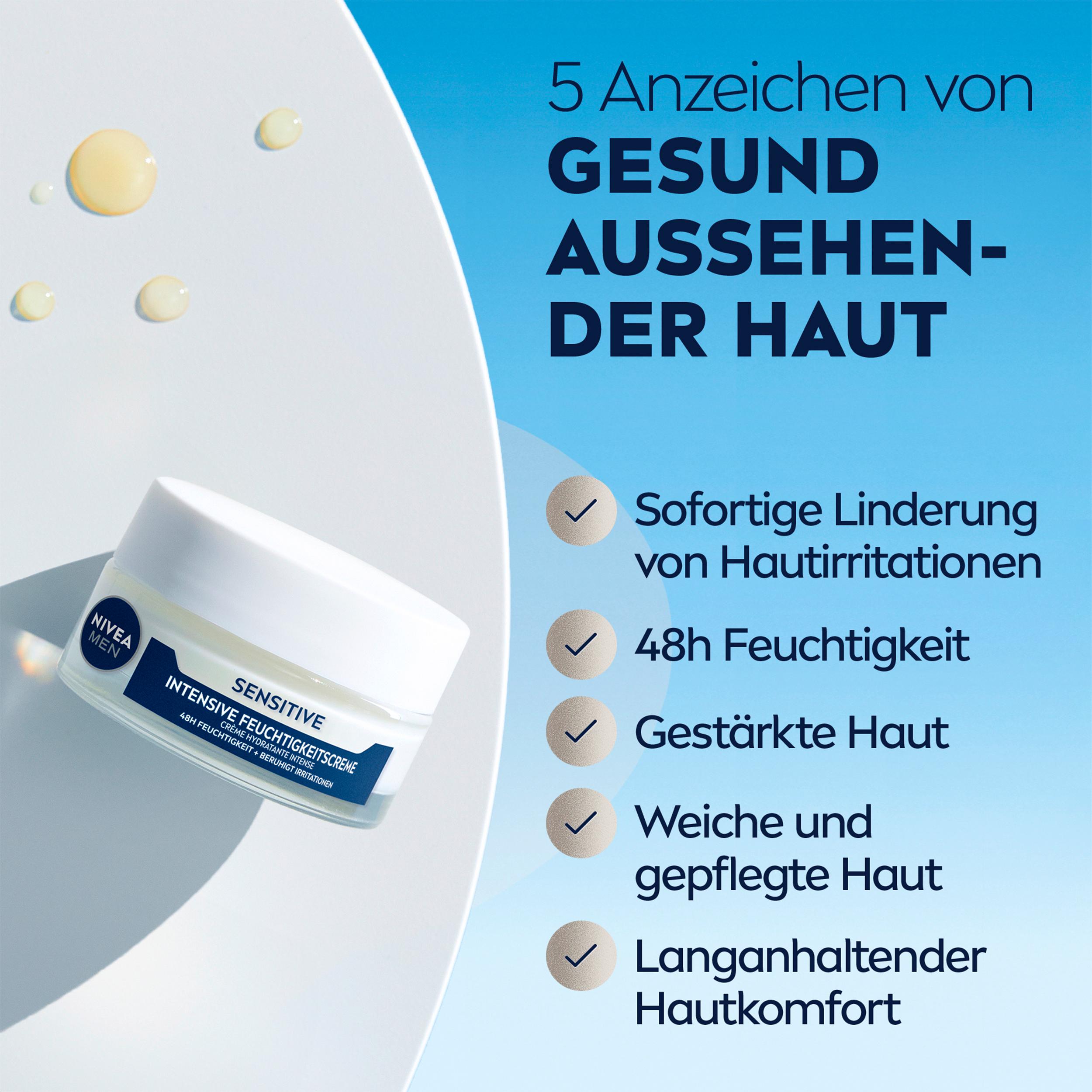 Produktbild NIVEA MEN Sensitive Intensive Feuchtigkeitscreme 4 von 9