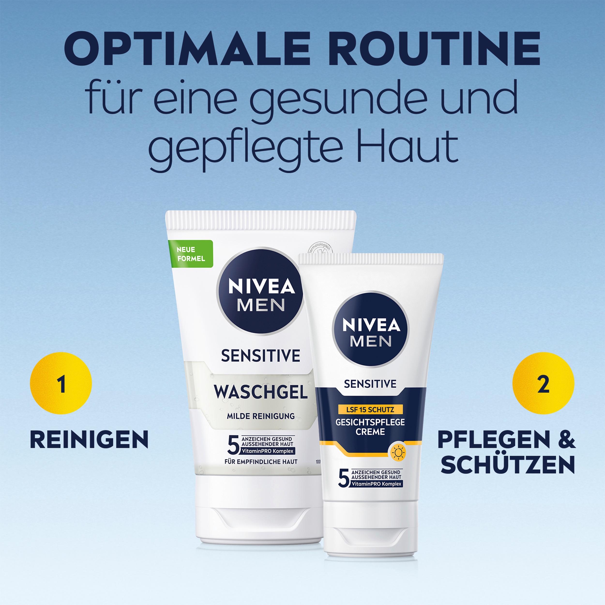 Produktbild NIVEA MEN Sensitive Gesichtspflege Creme LSF 15 5 von 9