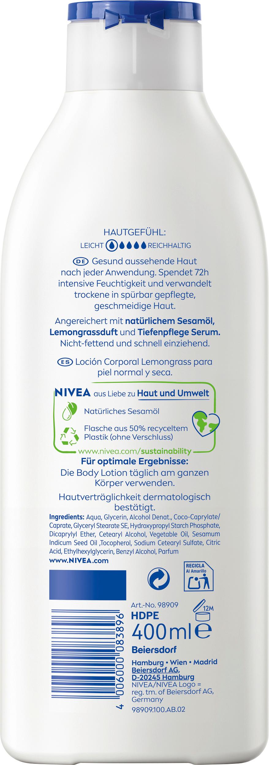 Produktbild NIVEA Body Lotion Lemongrass 2 von 2