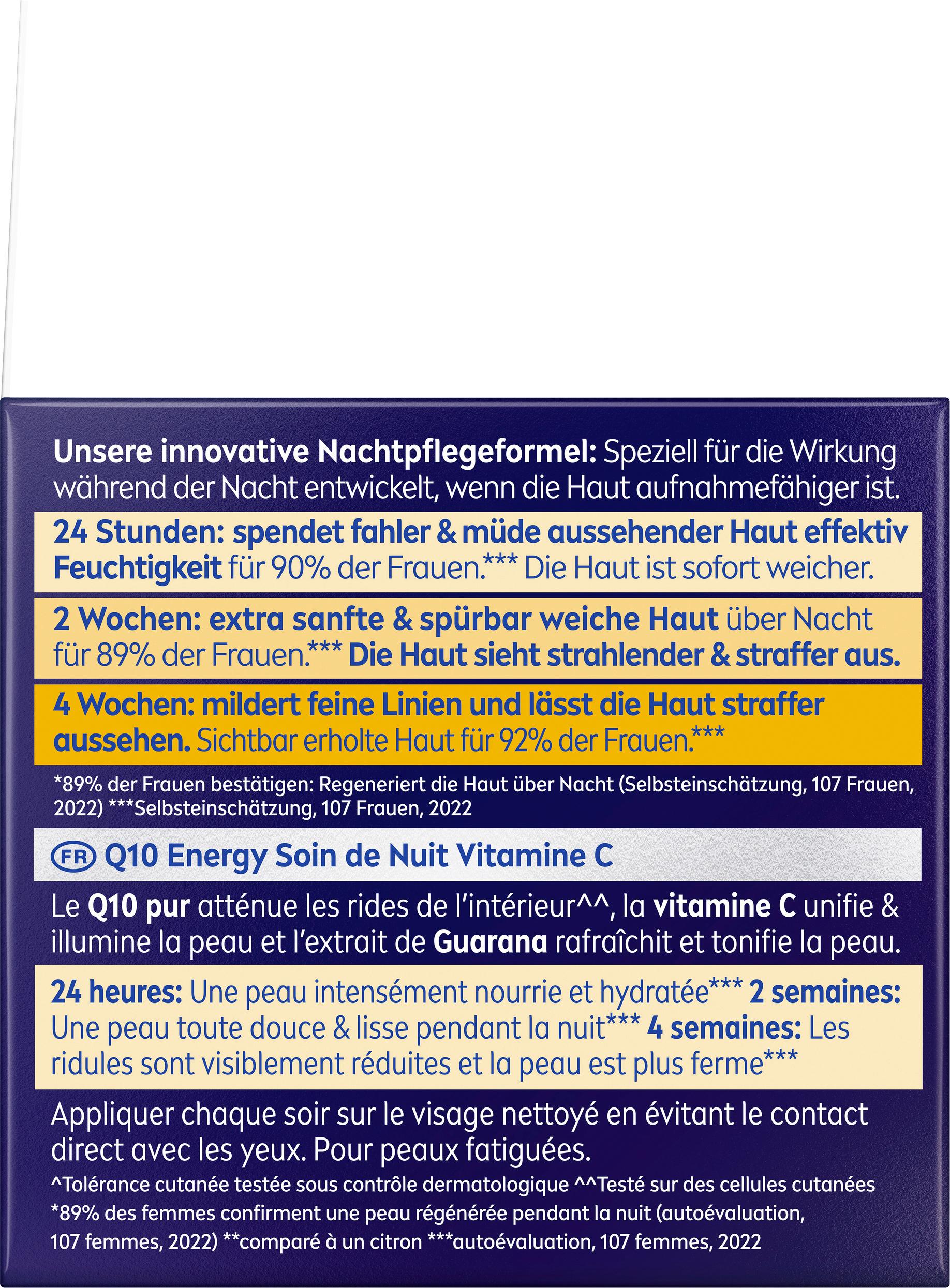 Produktbild NIVEA Q10 Energy Anti-Falten Regenerierende Nachtpflege 2 von 5