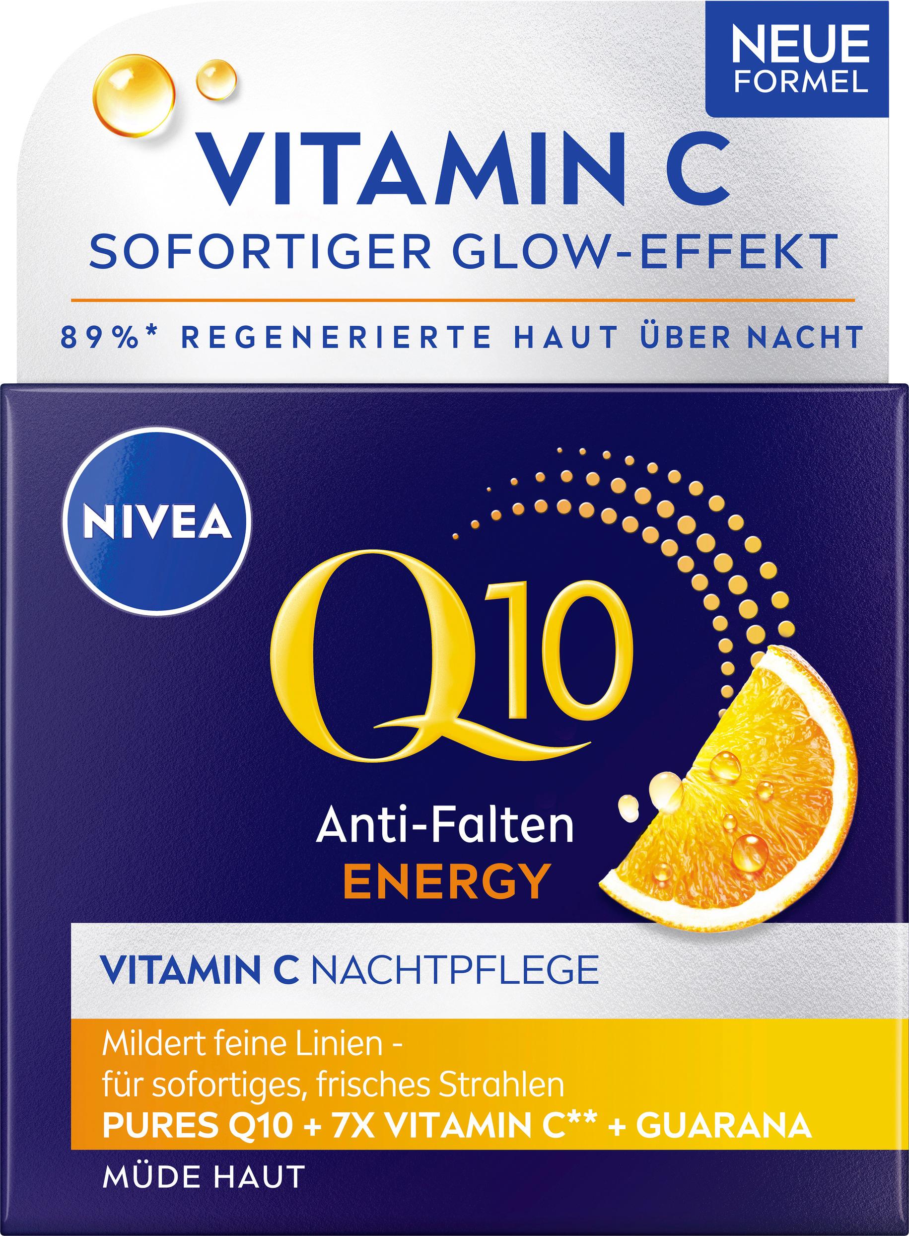 NIVEA Q10 Energy Anti-Falten Regenerierende Nachtpflege