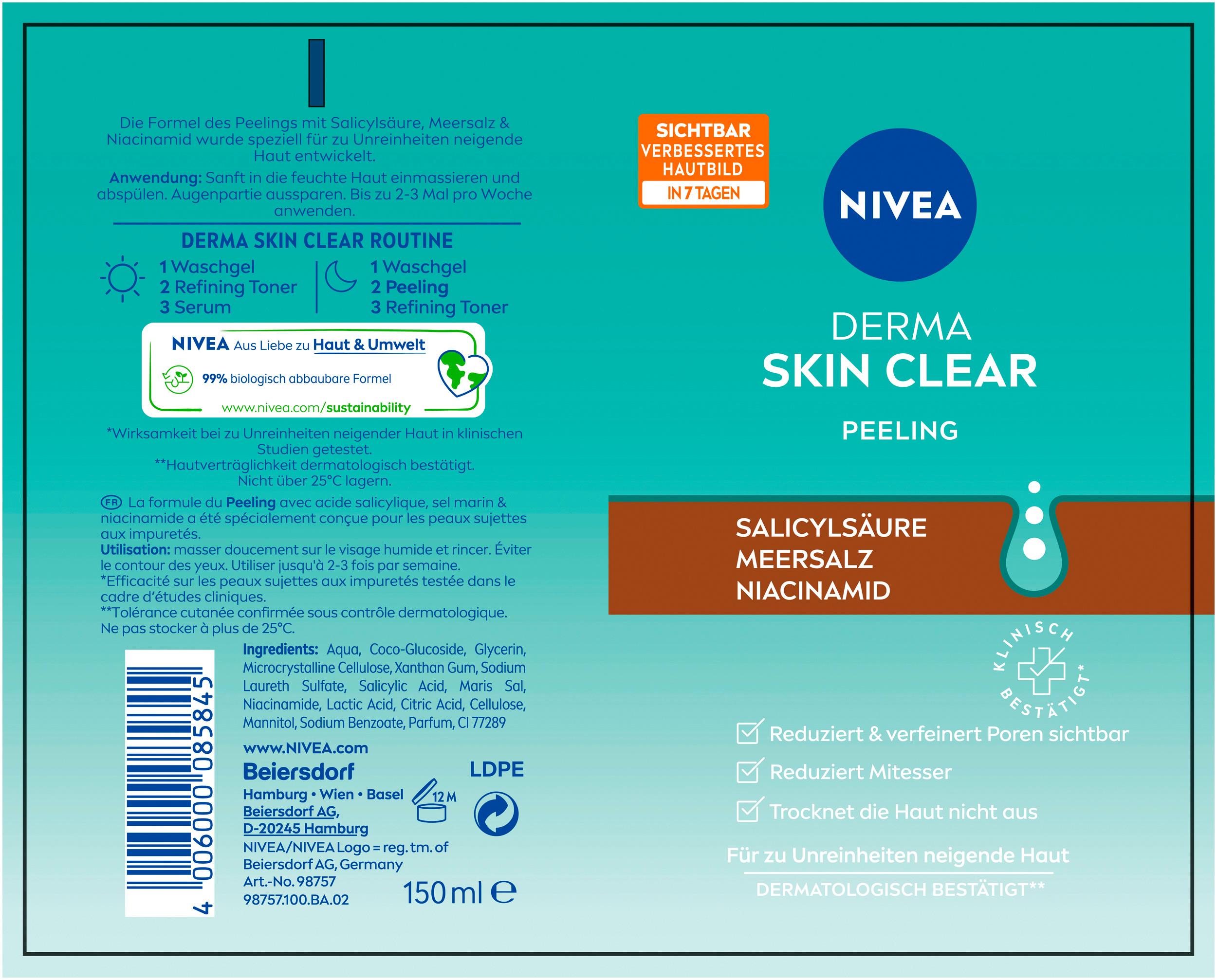 Produktbild NIVEA Derma Skin Clear Anti-Unreinheiten Peeling 2 von 3