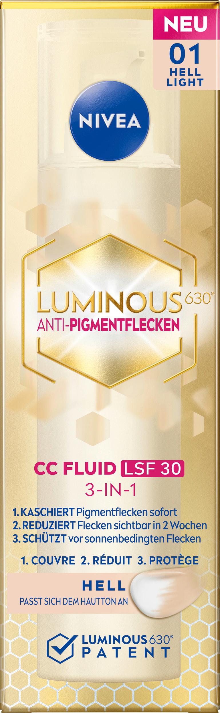 Nivea Luminous CC Fluid LSF30 hell