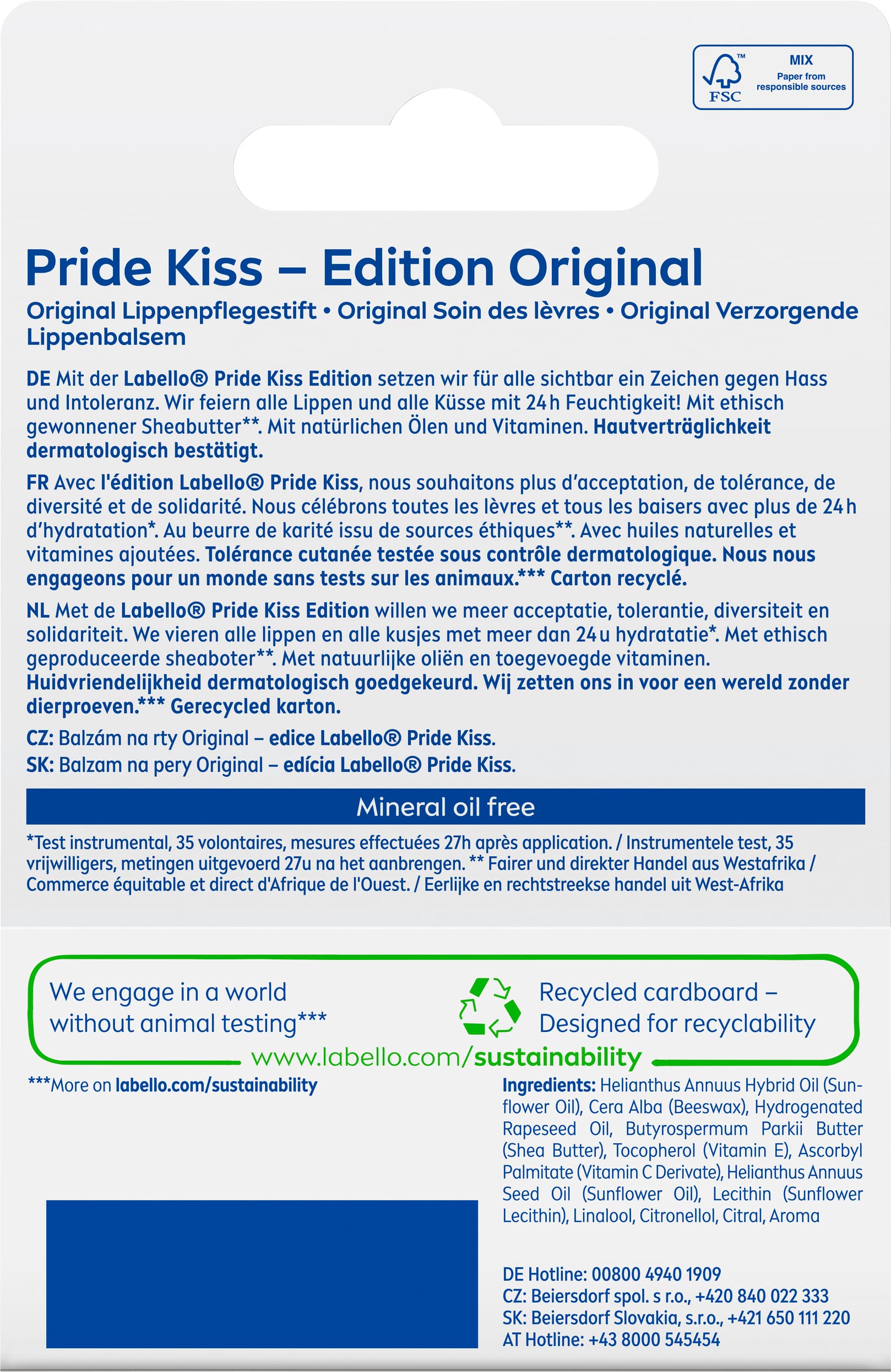 Produktbild LABELLO Pride Kiss - Edition Original 24h Pflege 2 von 8
