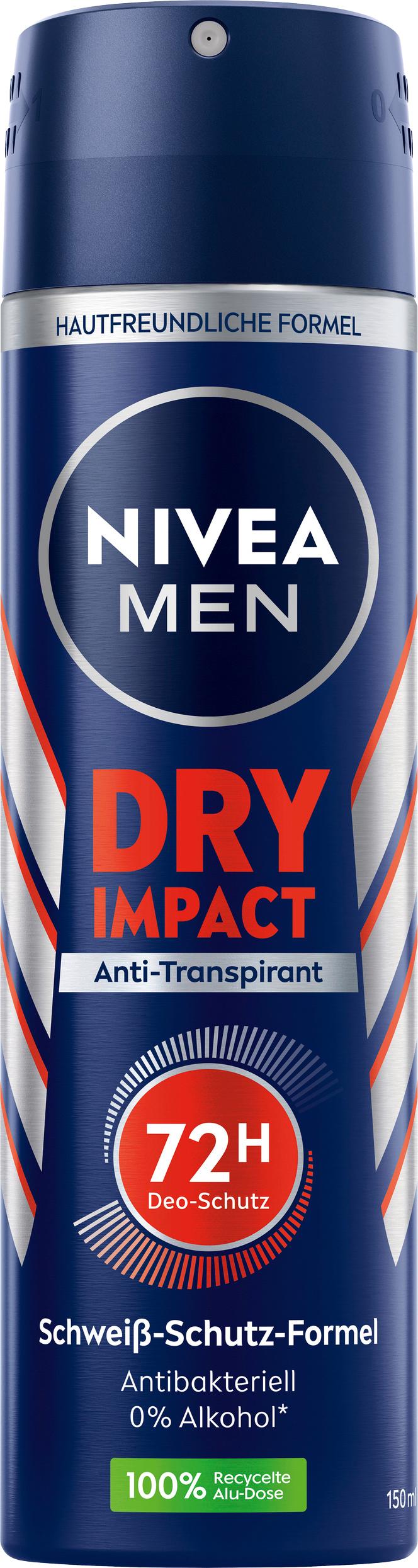 NIVEA MEN Deo Spray Dry Impact Anti -Transpirant