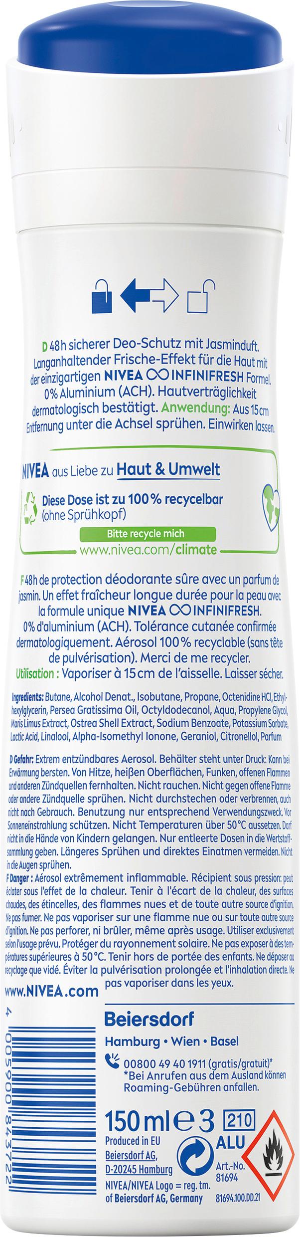 Produktbild NIVEA Deo Spray fresh pure 2 von 2