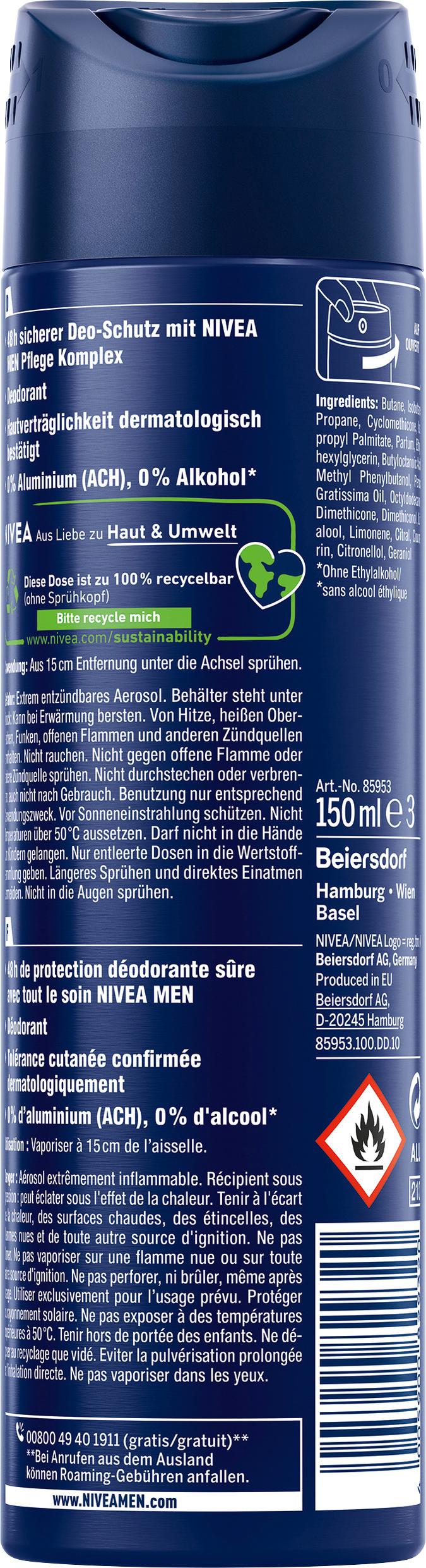 Produktbild NIVEA MEN Deo Spray Protect&Care 2 von 2