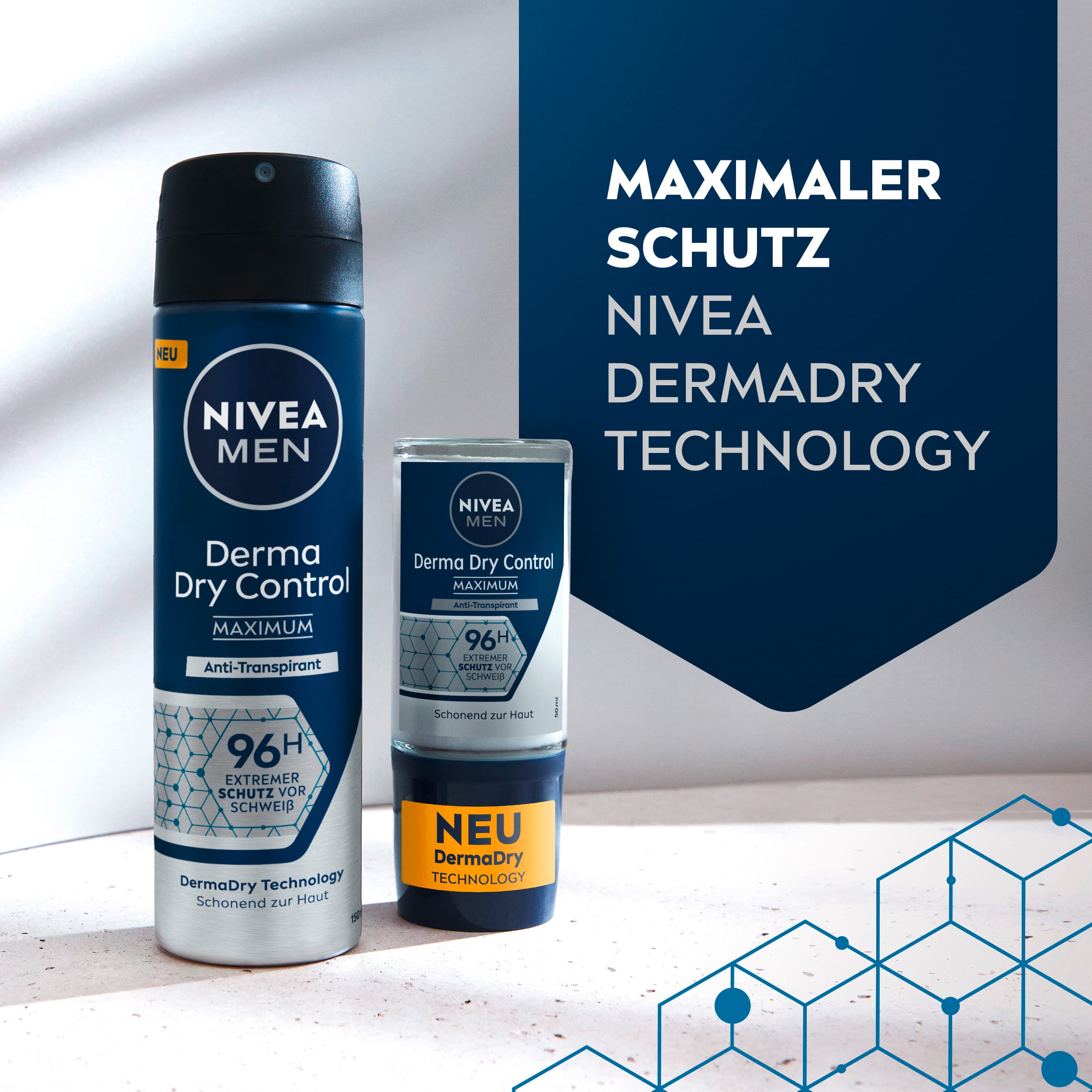 Produktbild NIVEA MEN Deo Spray Derma Dry Control Maximum 6 von 6