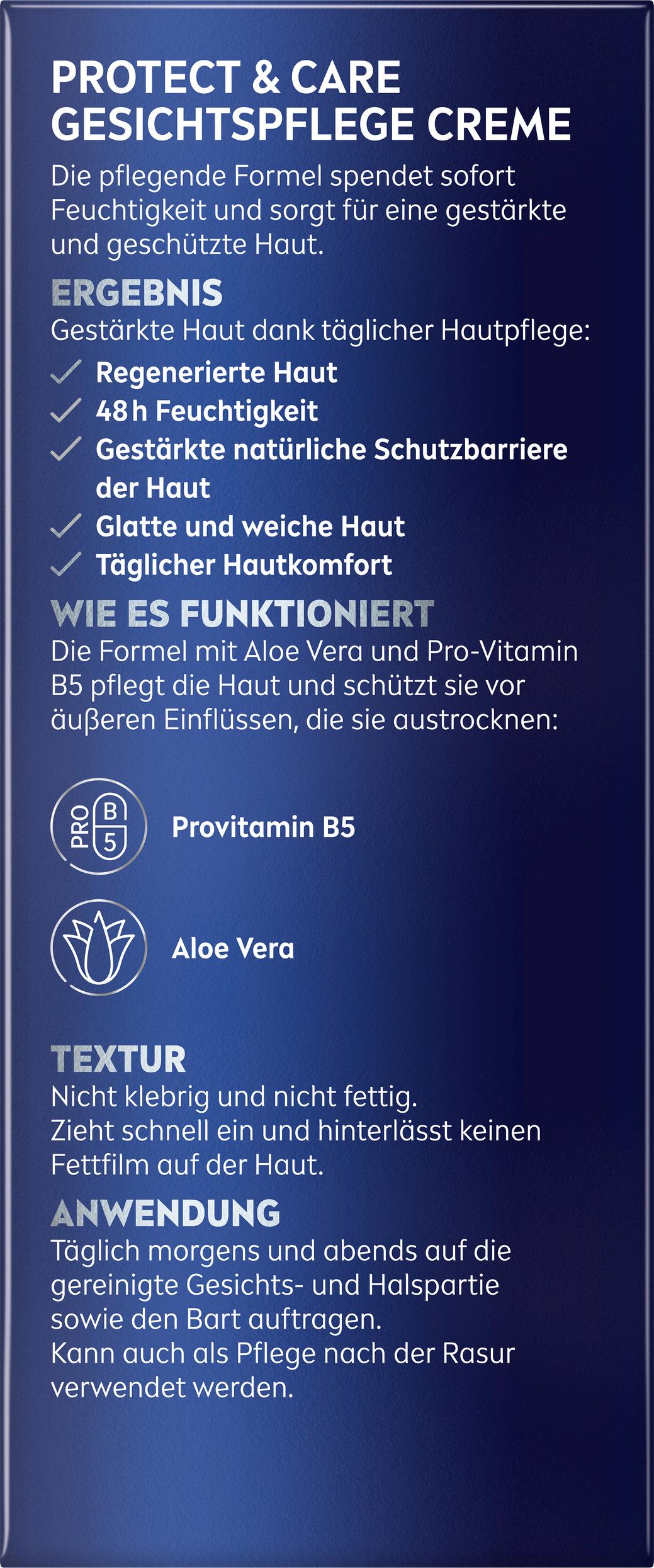 Produktbild NIVEA MEN Protect&Care Gesichtspflege Creme 2 von 8