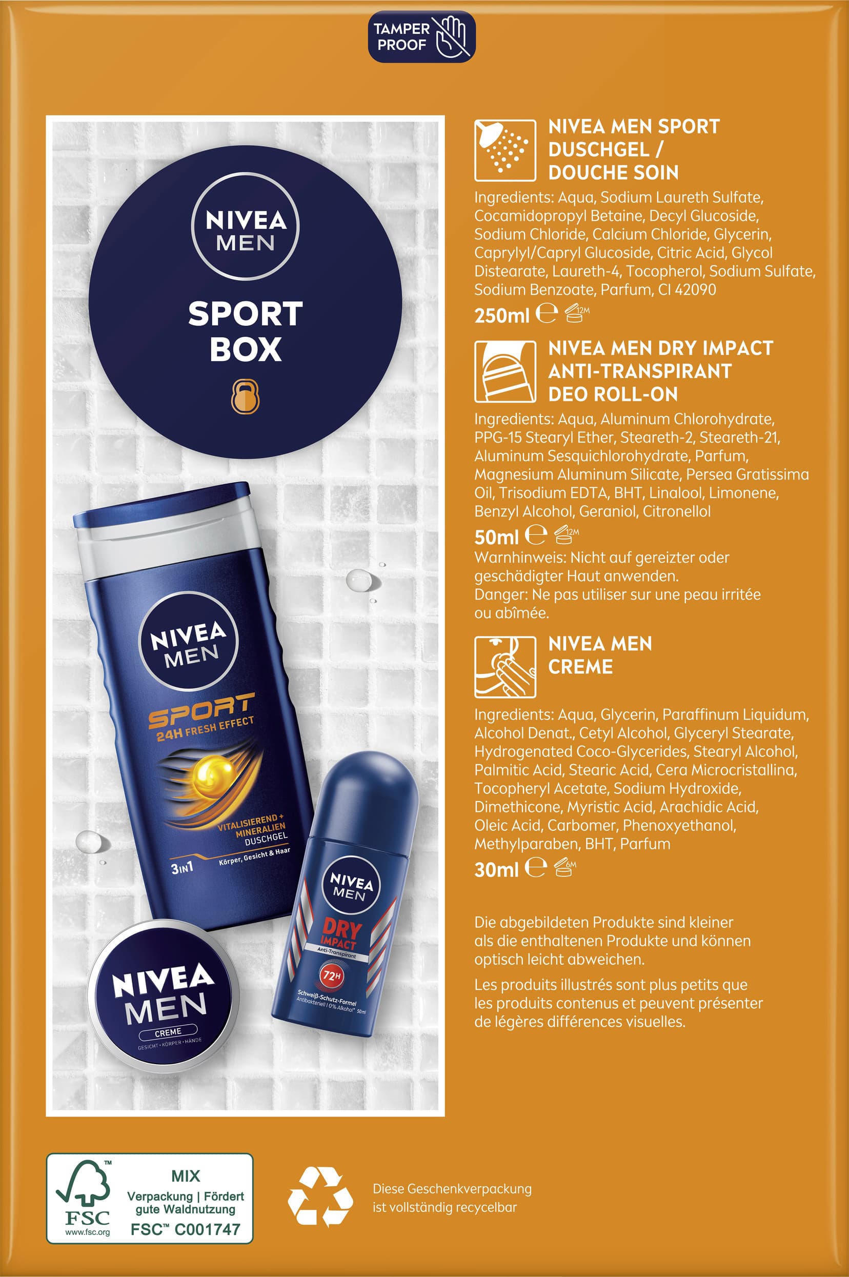 Produktbild Nivea Men Geschenkset Sport Box 2 von 6