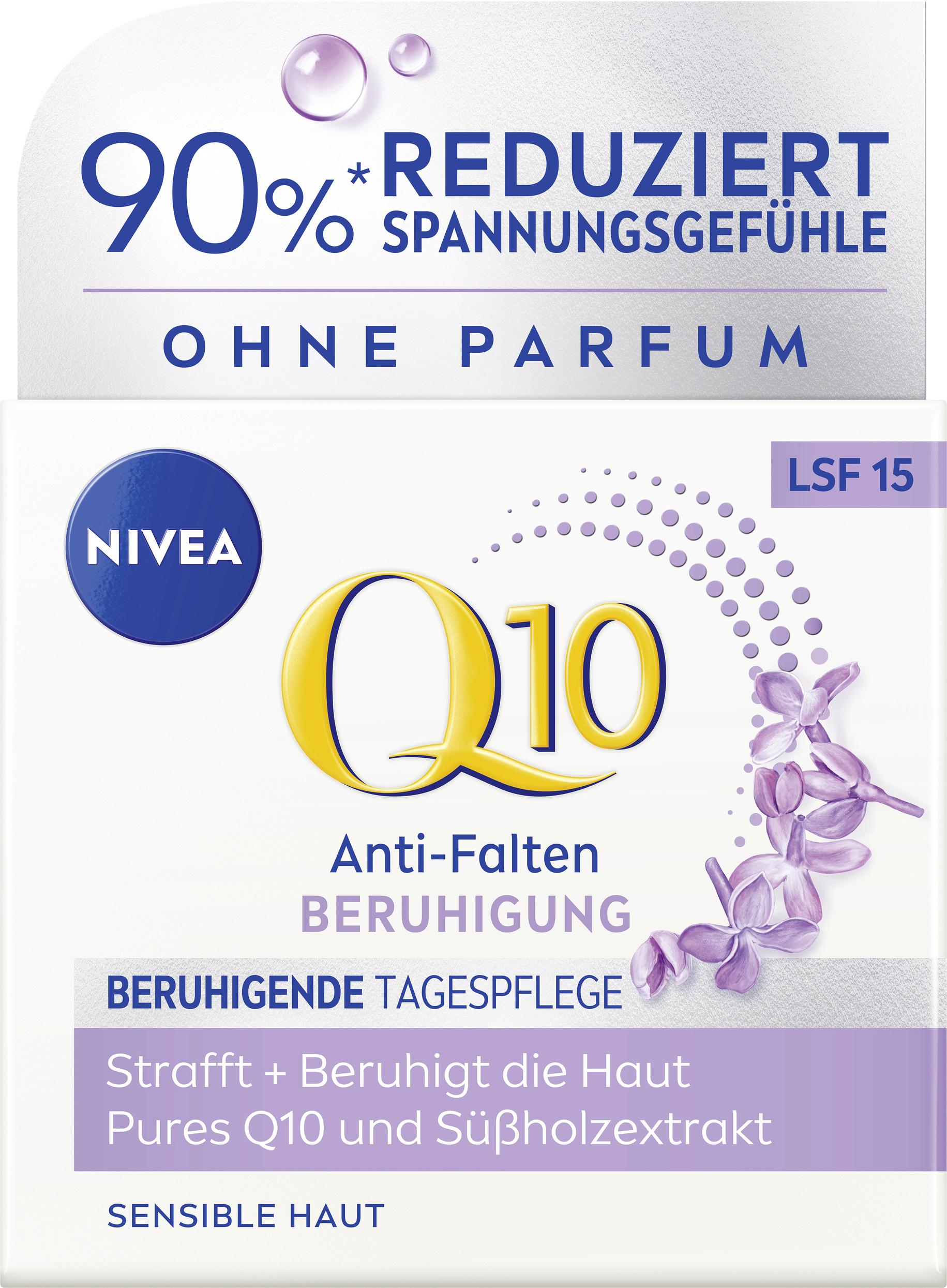 NIVEA Q10 Anti-Falten Beruhigende Tagespflege Sensible Haut LSF15