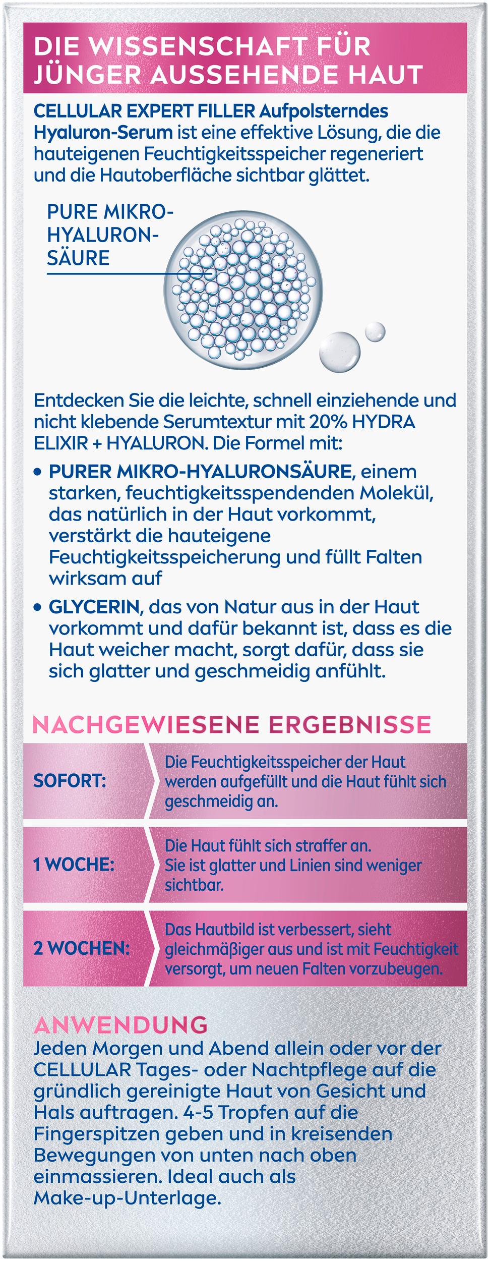 Produktbild NIVEA Cellular Expert Filler Aufpolsterndes Hyaluron-Serum 2 von 5