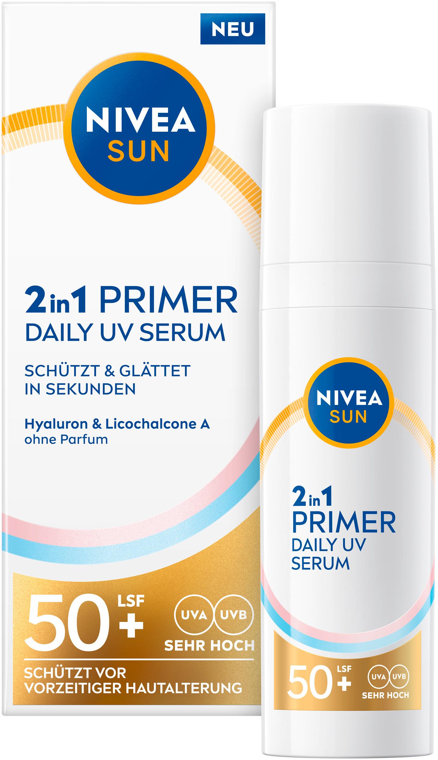 Produktbild Nivea Sun 2in1 Primer Daily UV Serum LSF 50+ 4 von 5