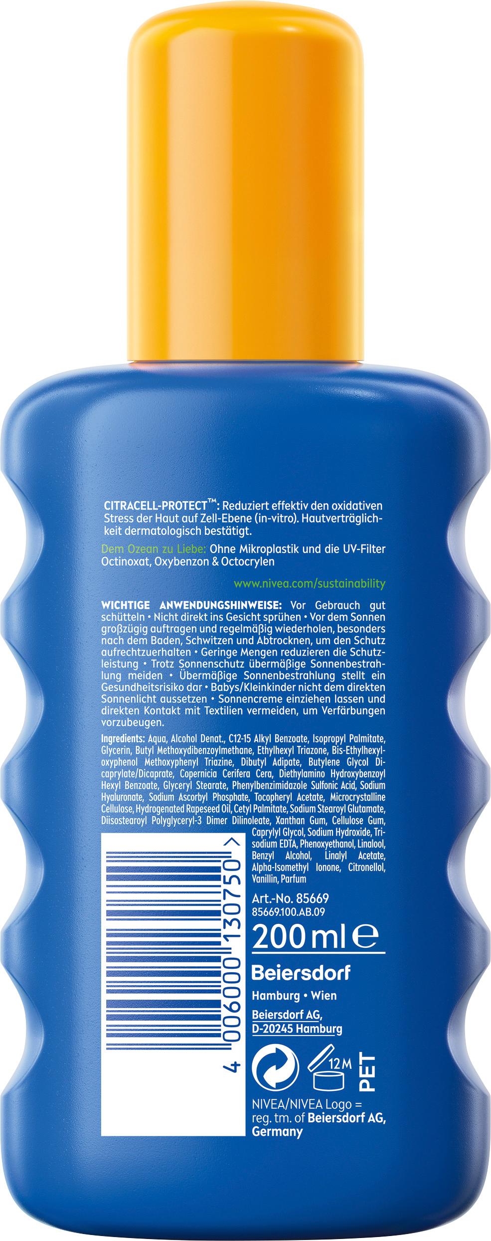 Produktbild NIVEA SUN Sonnenspray Schutz&Pflege LSF50+ 2 von 2