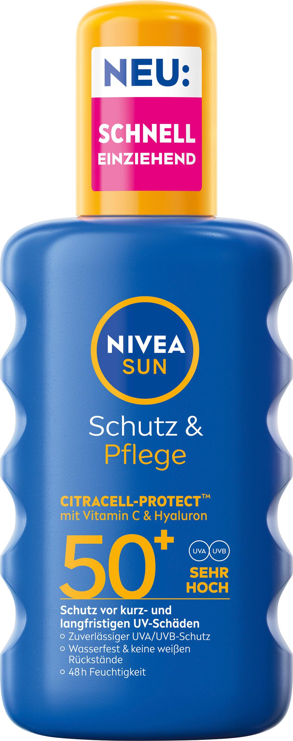 NIVEA SUN Sonnenspray Schutz&Pflege LSF50+