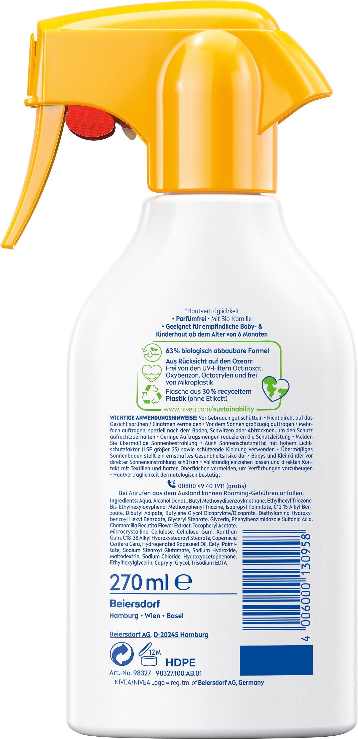 Produktbild Nivea Sun babies&kids Sensitiv Schutz LSF 50+ 2 von 2