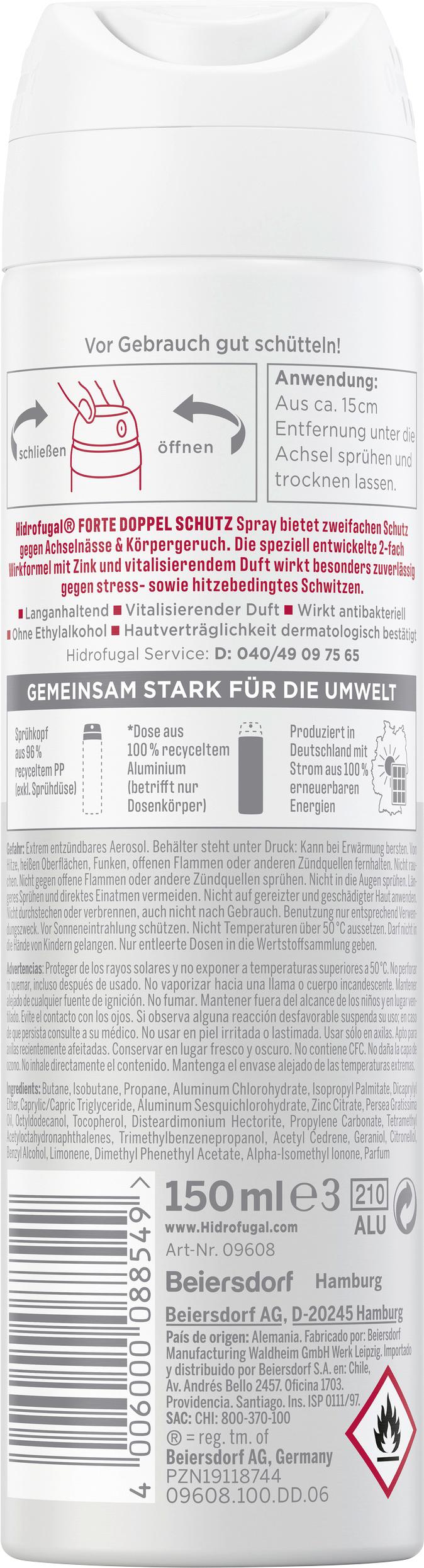 Produktbild Hidrofugal Doppel Schutz Vitalisierender Duft Spray 150Ml 2 von 5