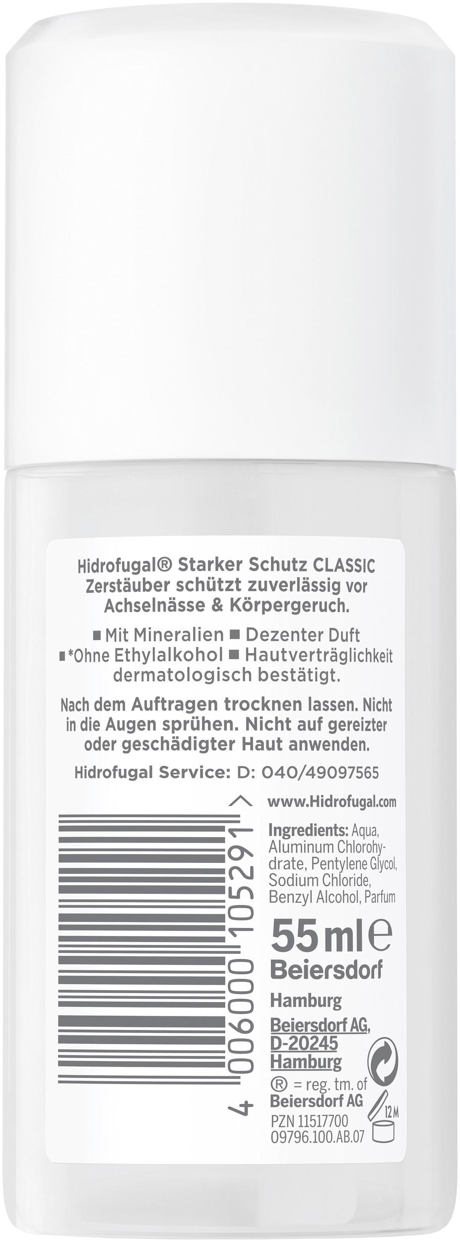 Produktbild Hidrofugal Classic Dezenter Duft Deo Zerstäuber 2 von 4