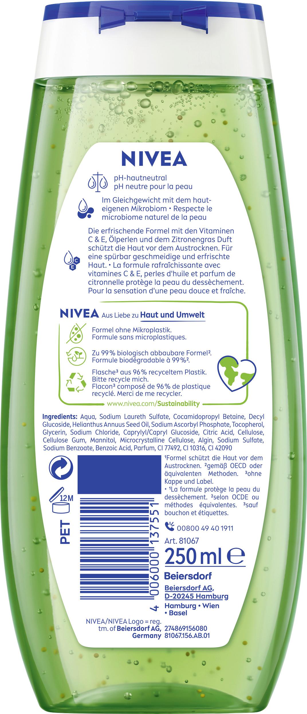 Produktbild NIVEA Pflegedusche Lemongrass&Oil 2 von 2