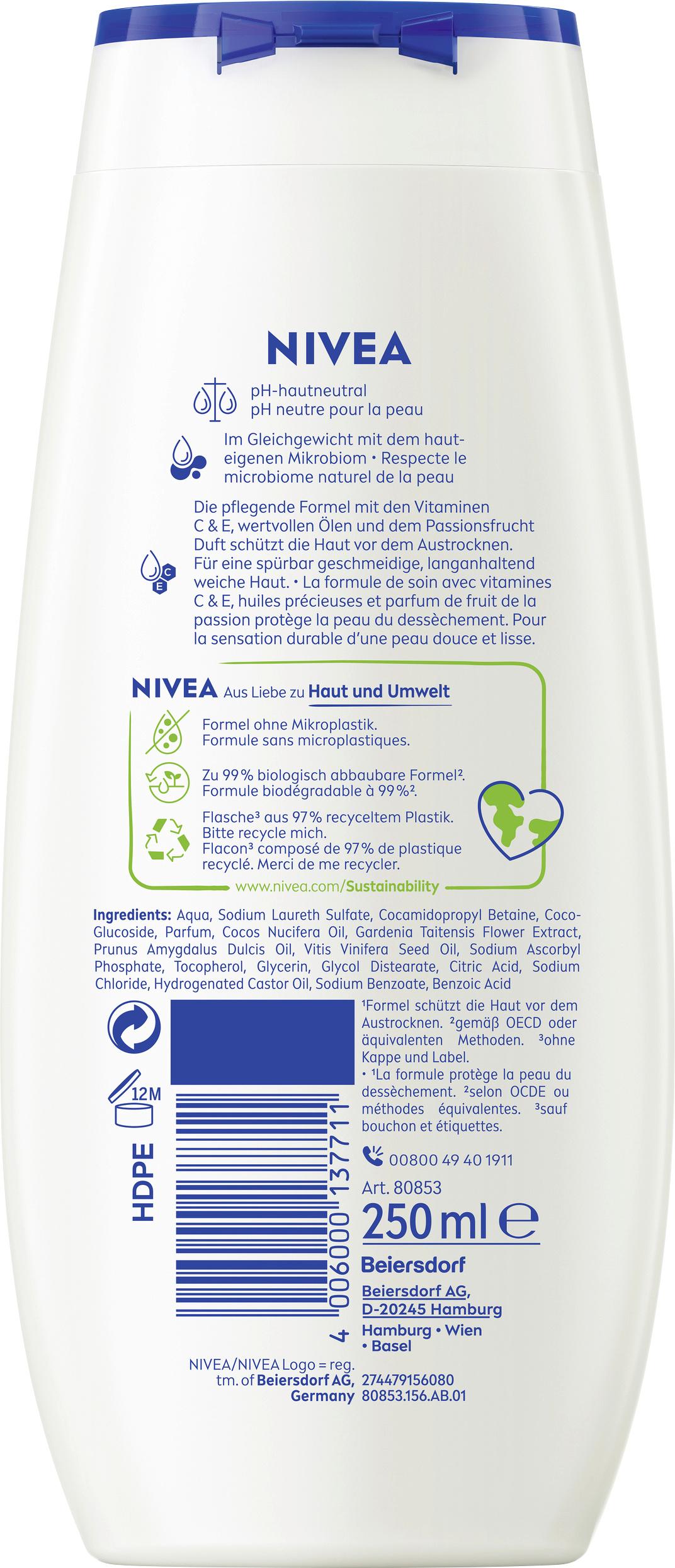 Produktbild NIVEA Pflegedusche Passion Fruit&Monoi Oil 2 von 2