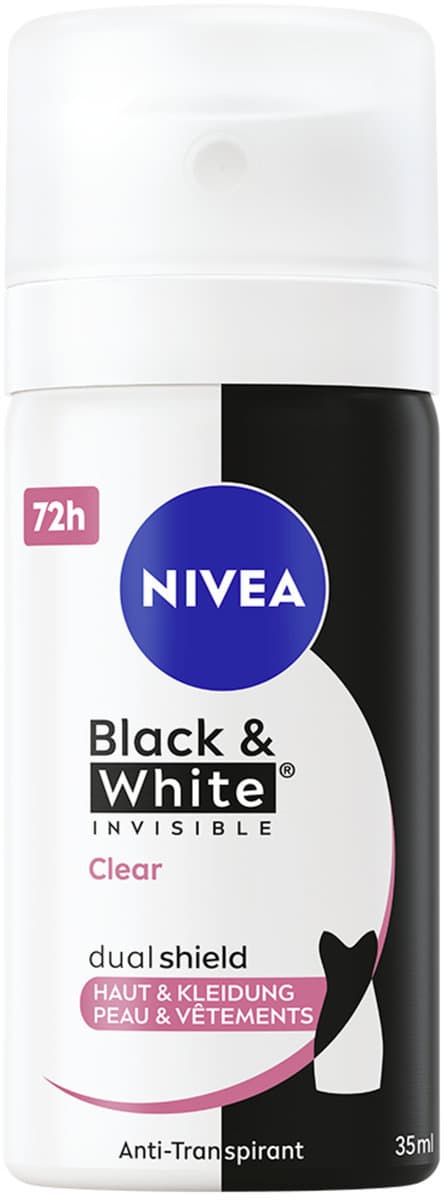 NIVEA Deospray Black & White Invisible Clear Mini