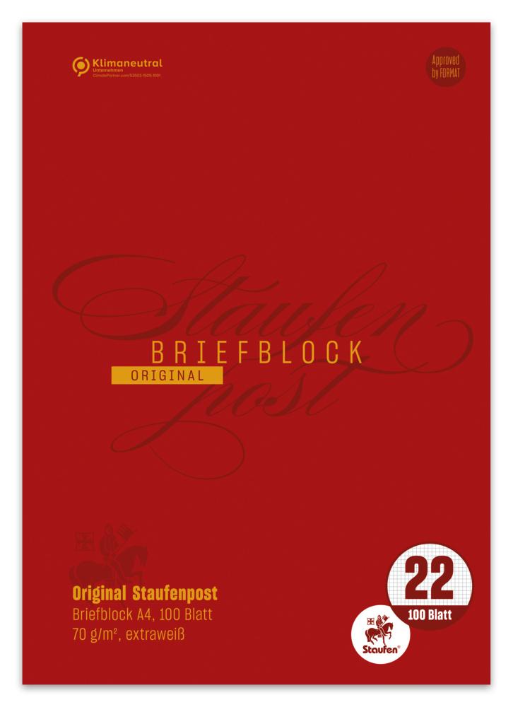 Staufen Briefblock A4 blanko 100 Blatt