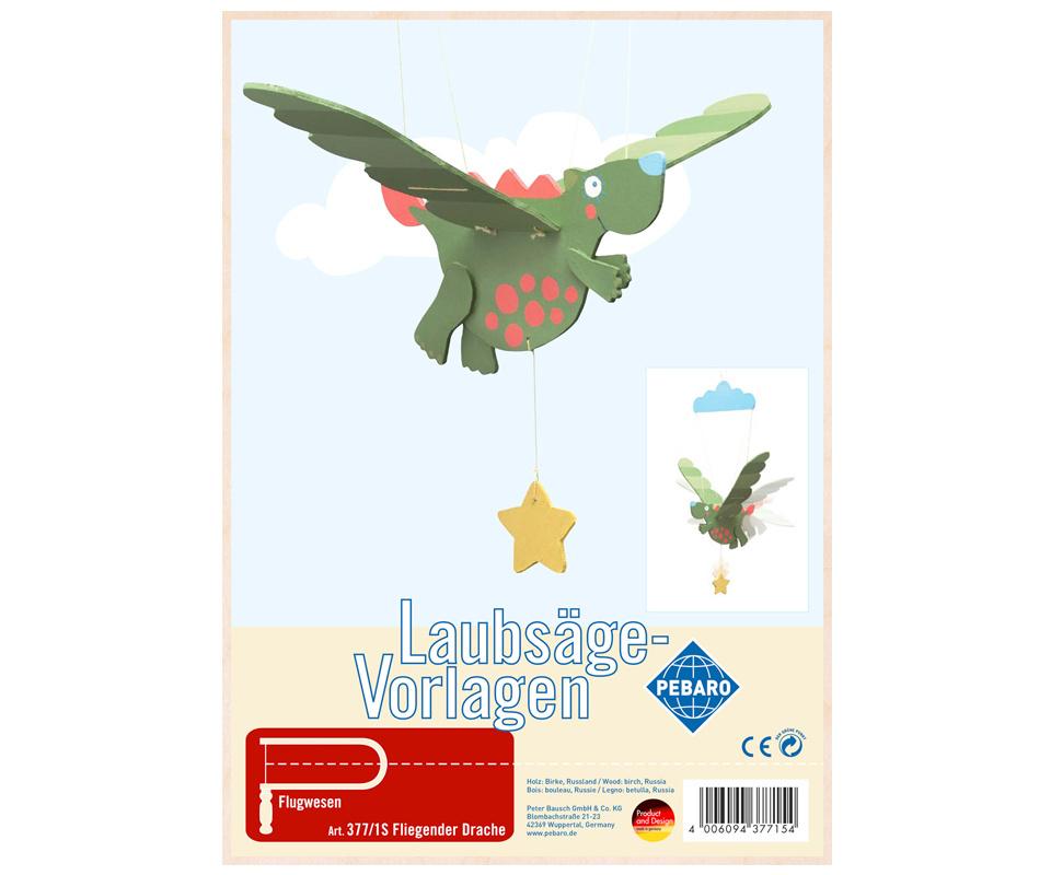 Pebaro - Laubsägen Vorlagen - Fliegender Drache
