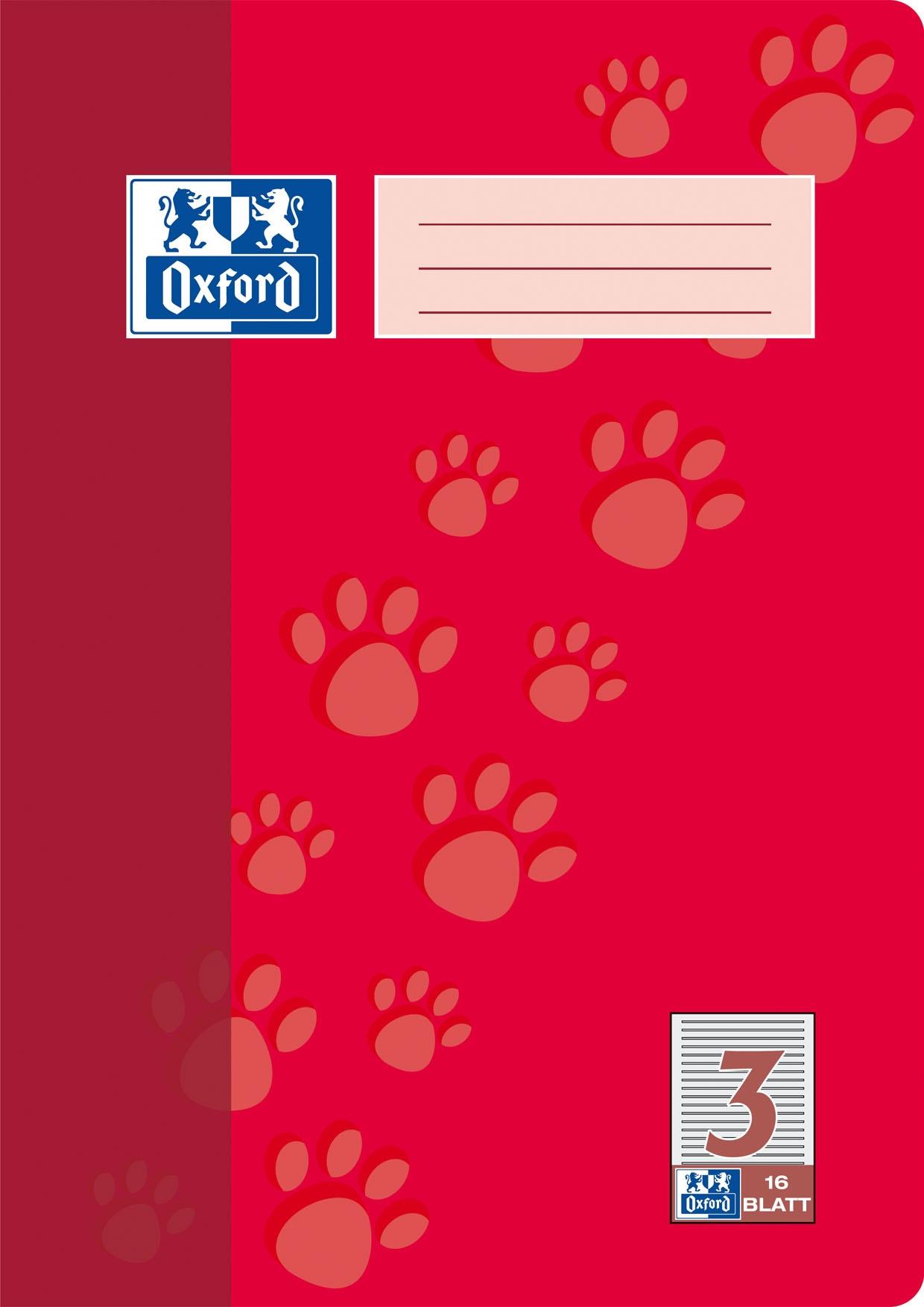 Oxford Heft A4 Lineatur 3 16 Blatt