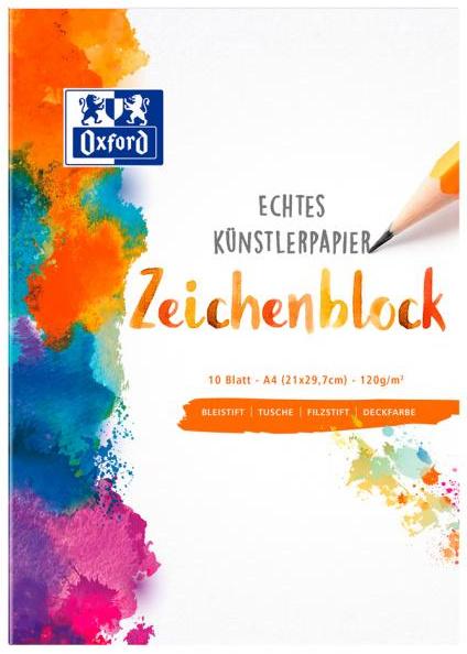ZEICHENBLOCK Oxford,A4  20 Blatt  120 g/qm