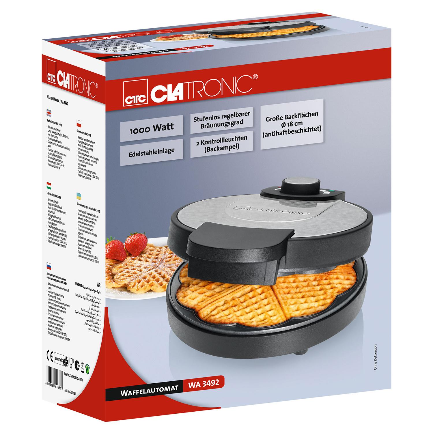 Produktbild CLATRONIC Waffeleisen WA 3492 2 von 5