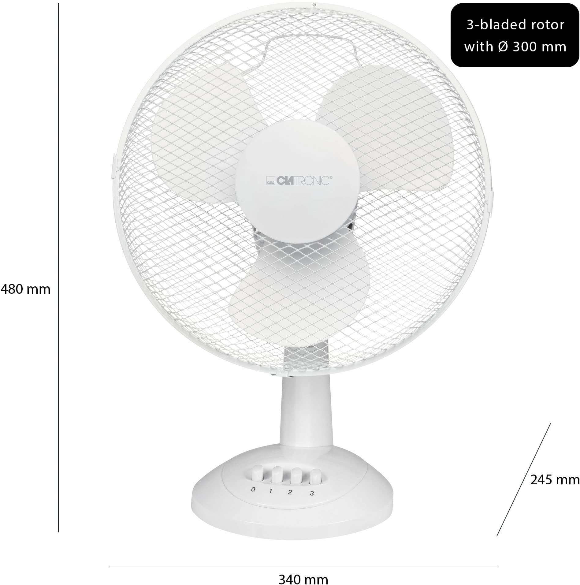 Produktbild CLATRONIC Tischventilator VL3602 weiß 5 von 5